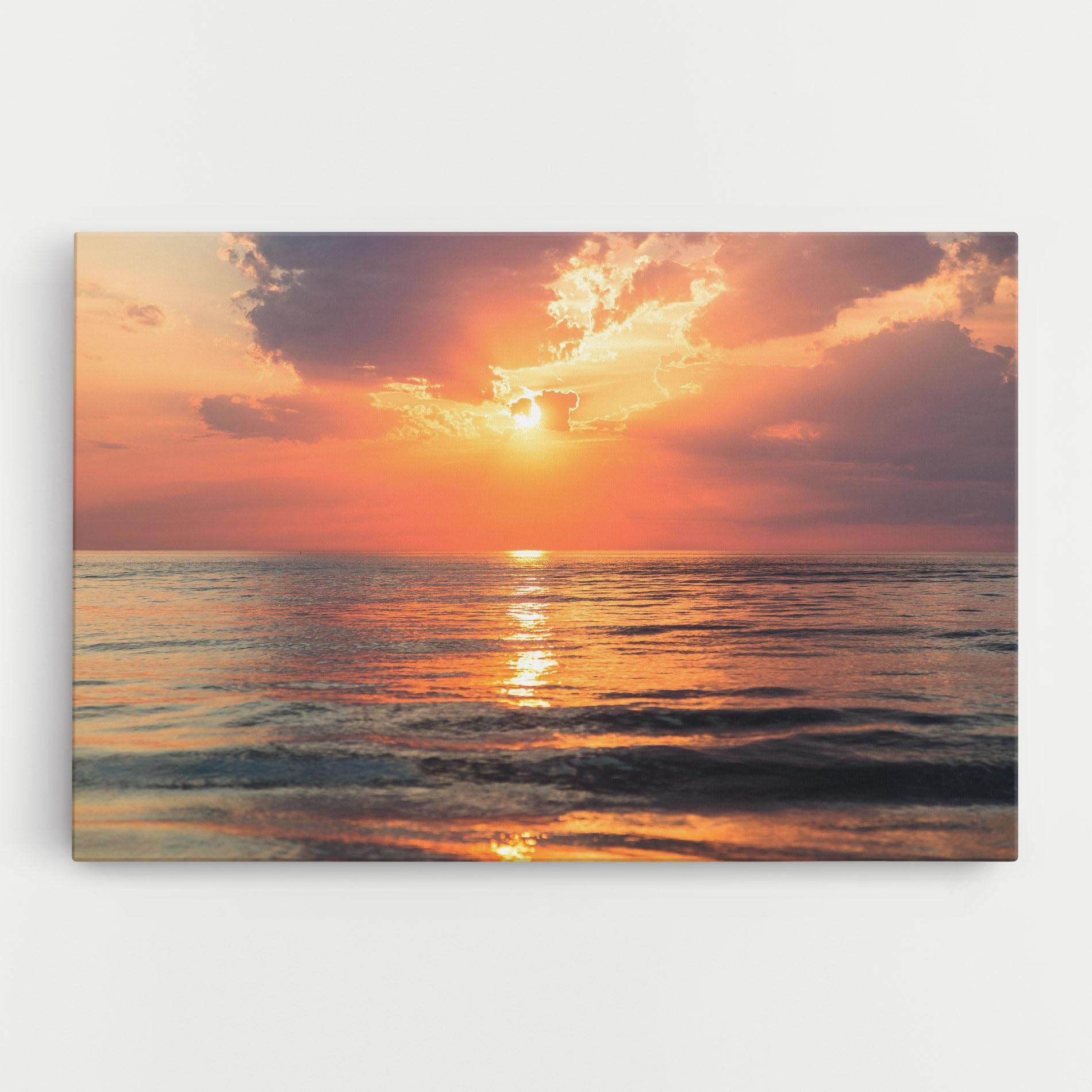 Картина на платно Orange Sunrise Cloud mockup 0