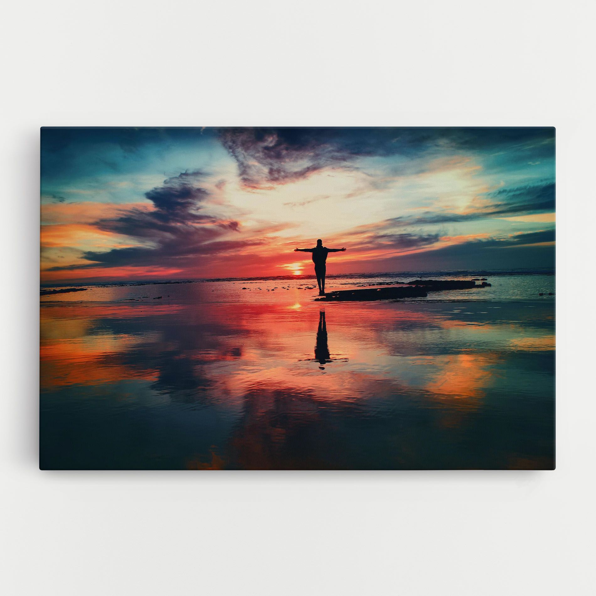 Pink Purple Sky Man mockup 0