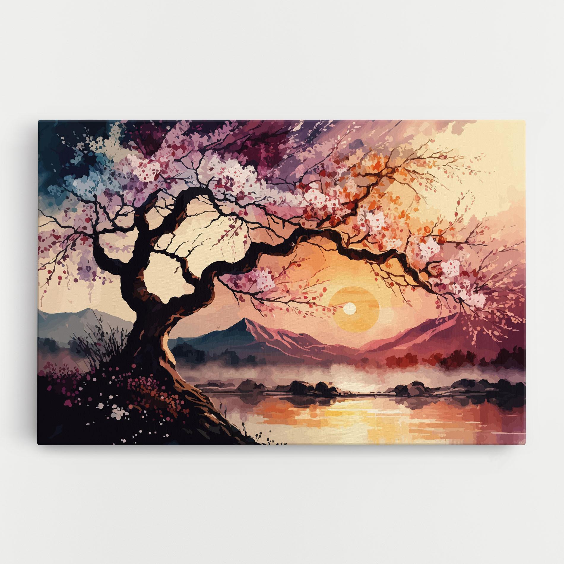 Картина на платно Pink Tree Nature mockup 0