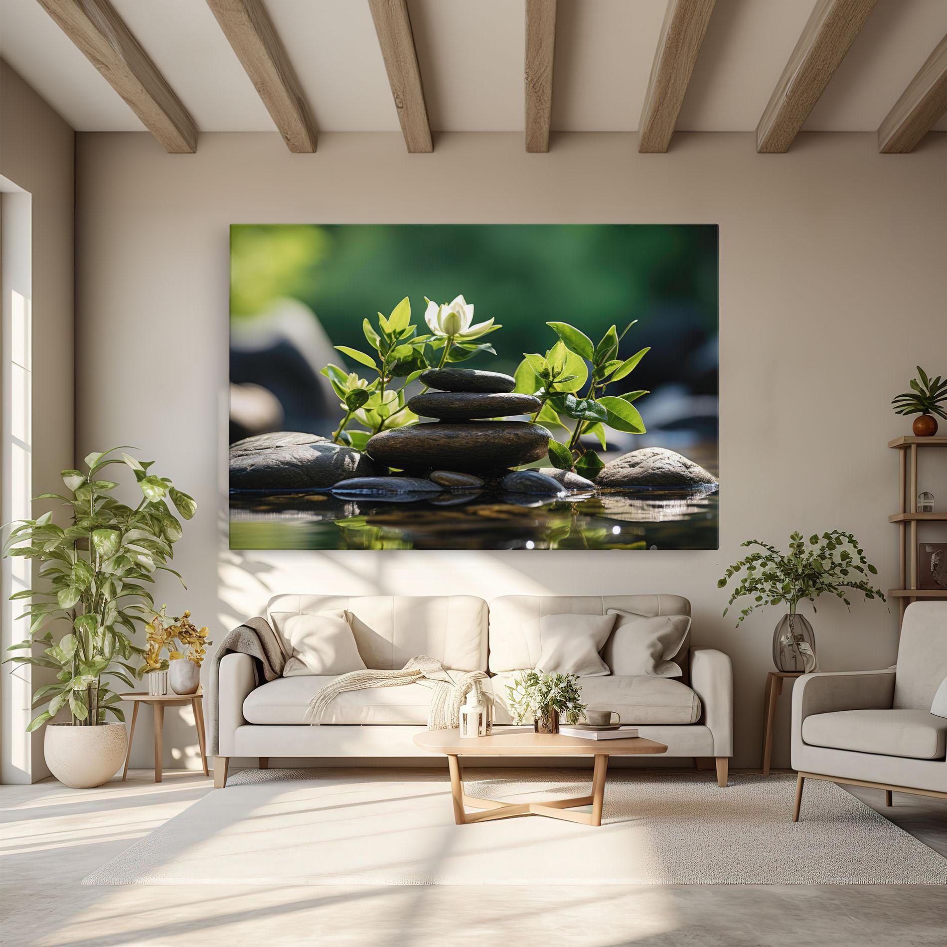 Картина на платно Cinematic Stones mockup 6