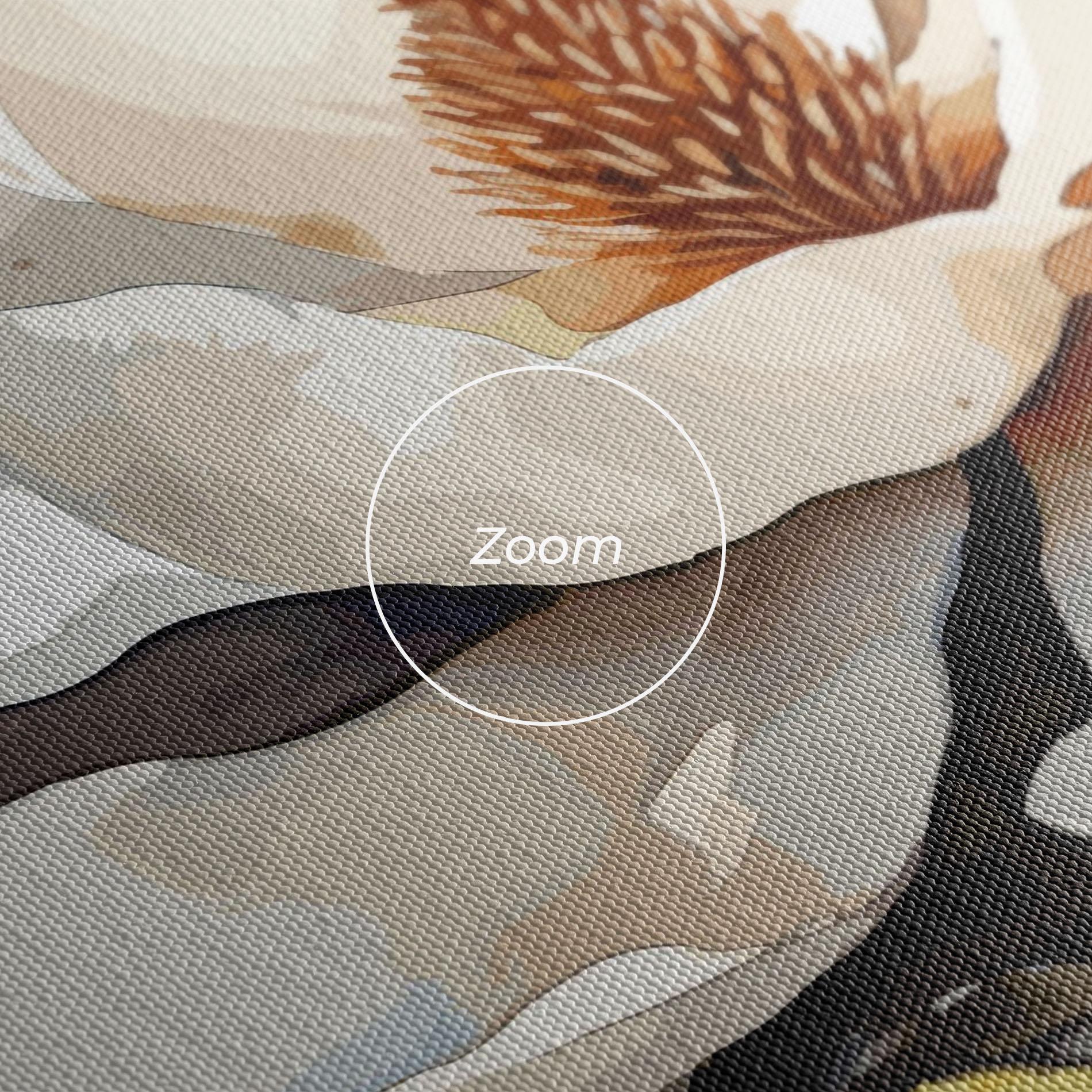 Картина на платно Cream Nature Flower mockup 3