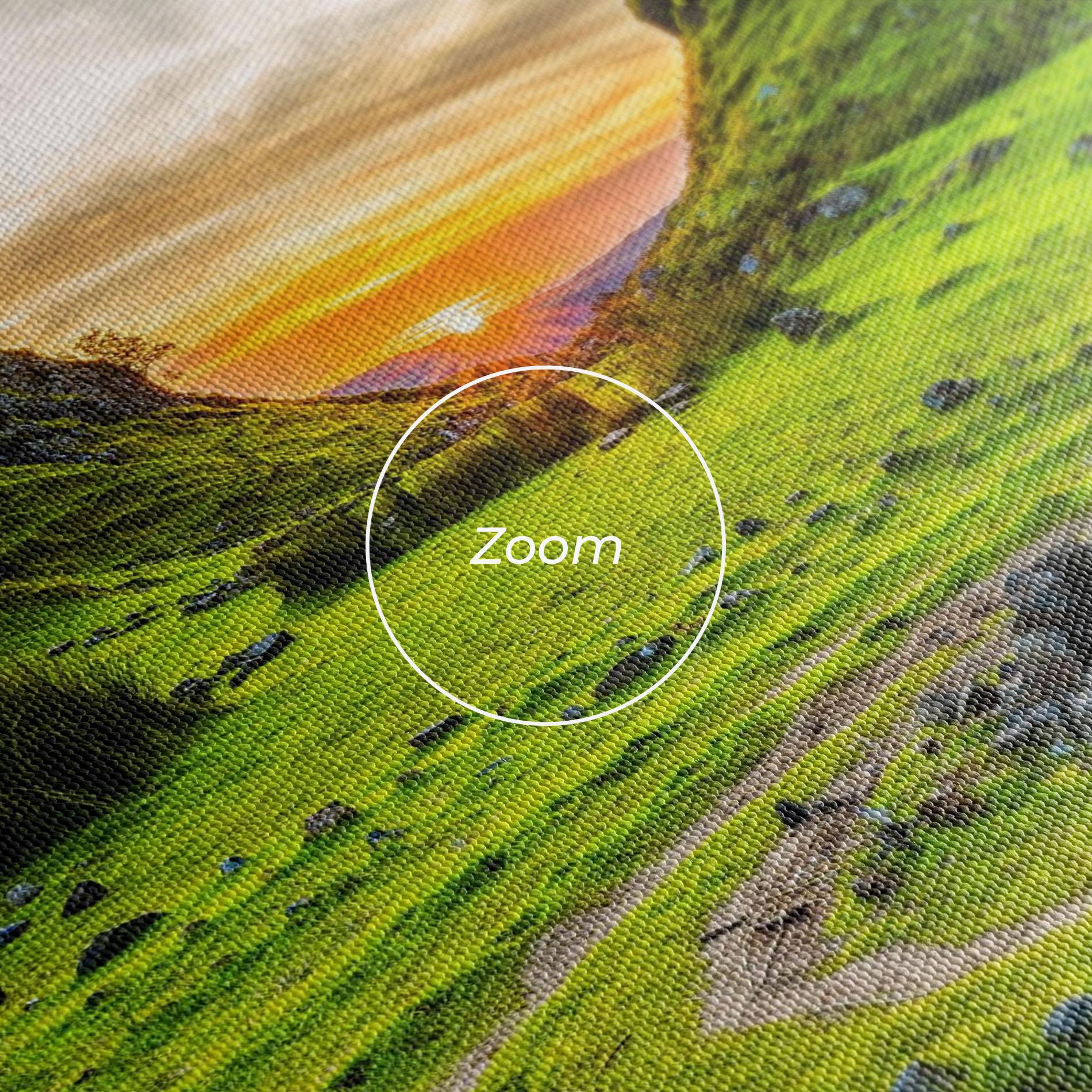 Картина на платно Green Circle Nature mockup 3