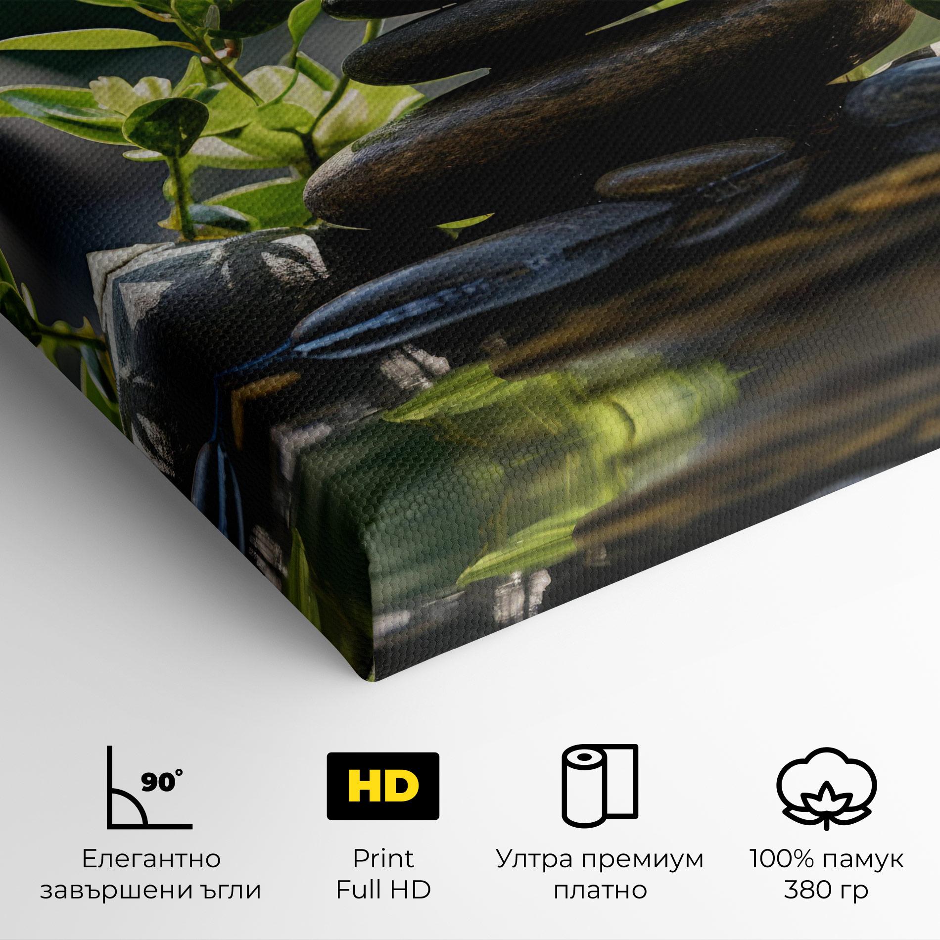 Картина на платно Cinematic Stones mockup 4