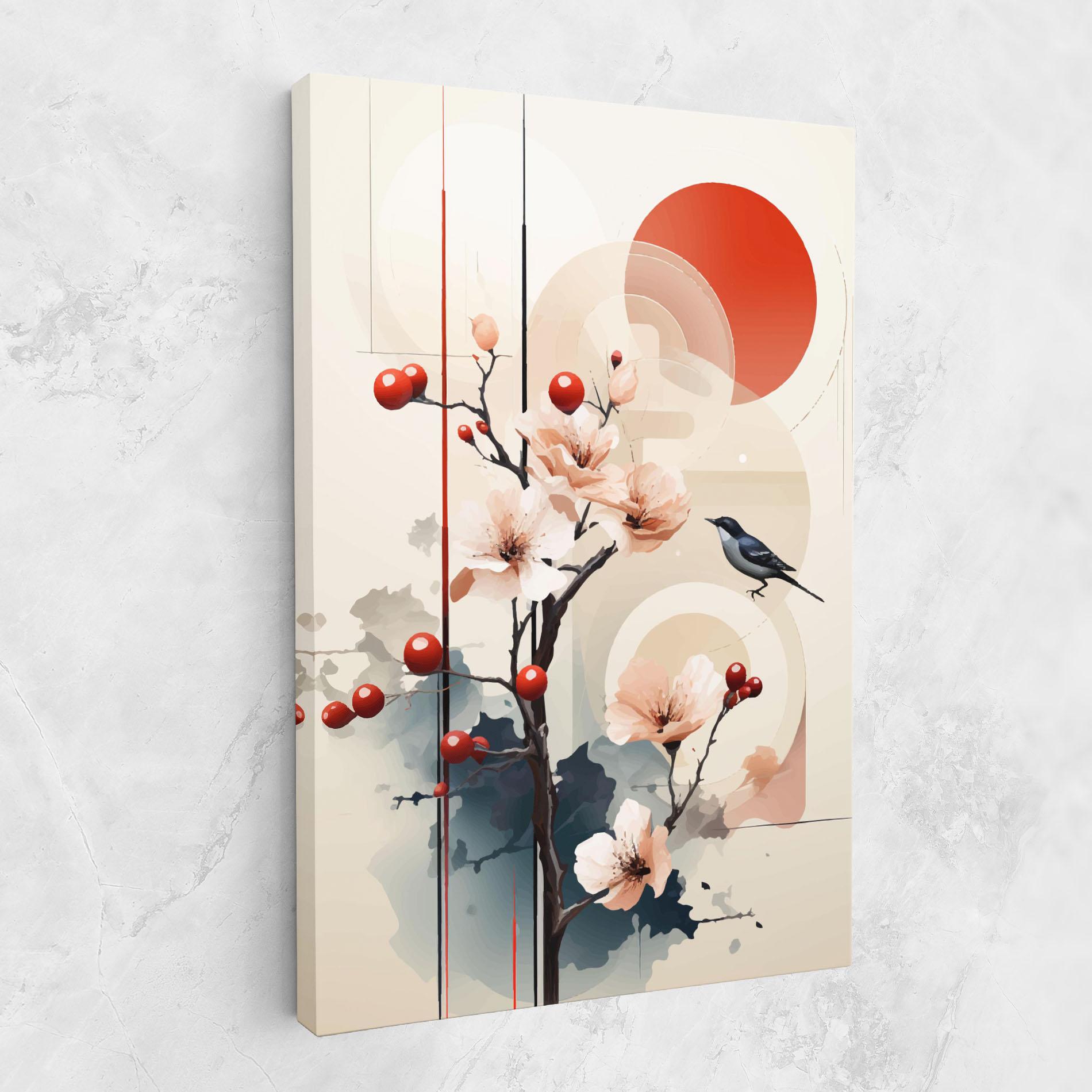 Картина на платно Cream Nature mockup 1