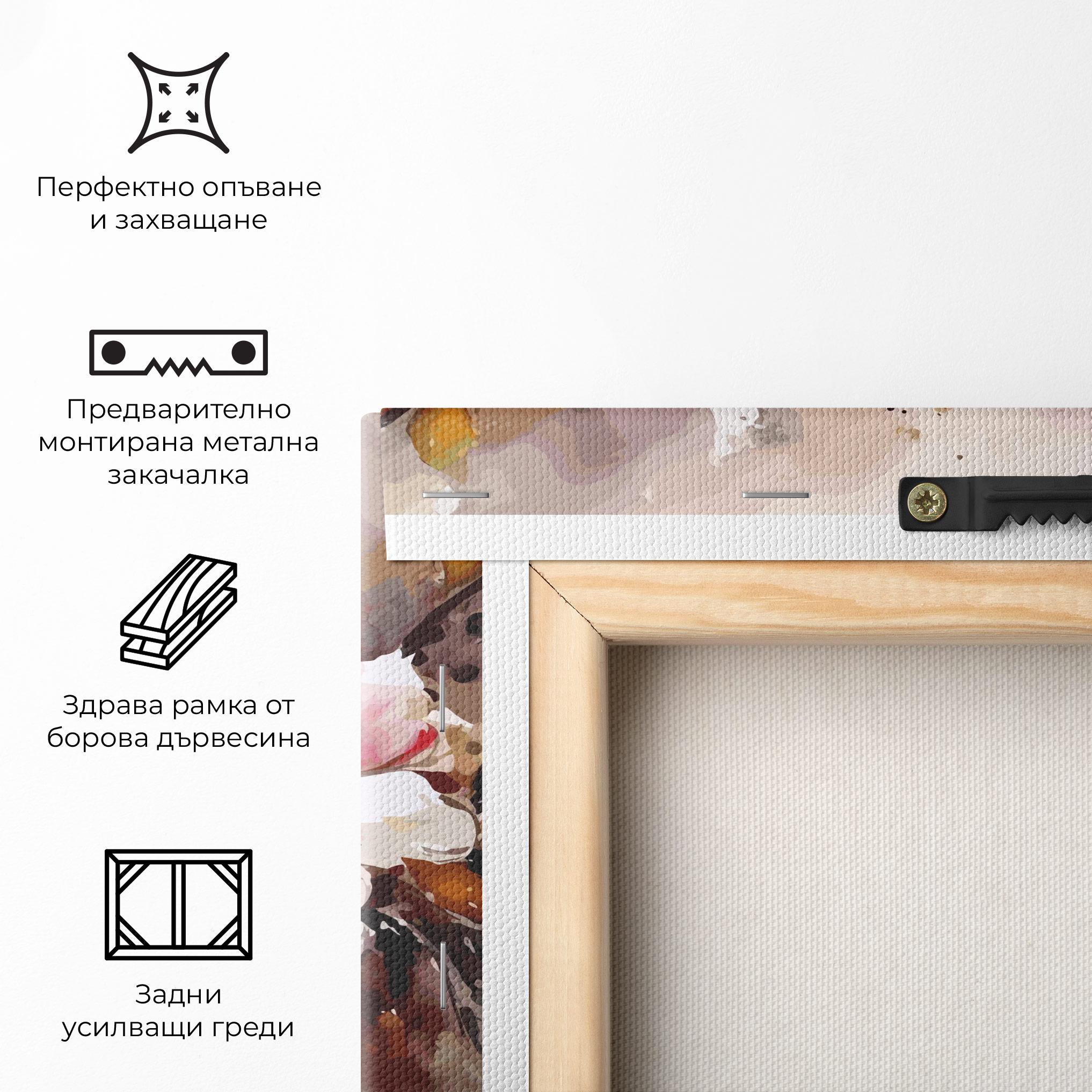 Картина на платно Beautiful Cherry Flower mockup 5