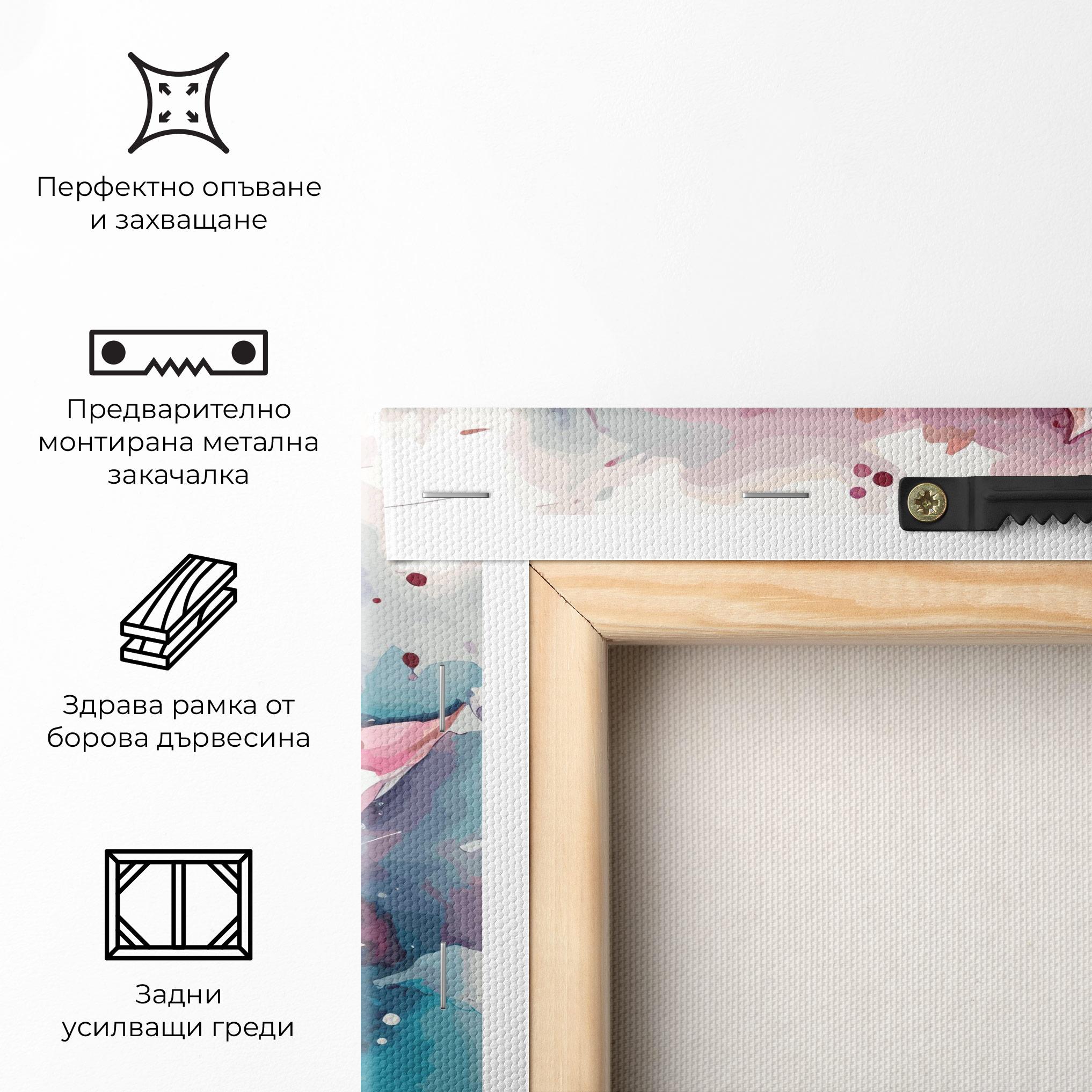 Картина на платно Pretty Pink Lotus Art mockup 5