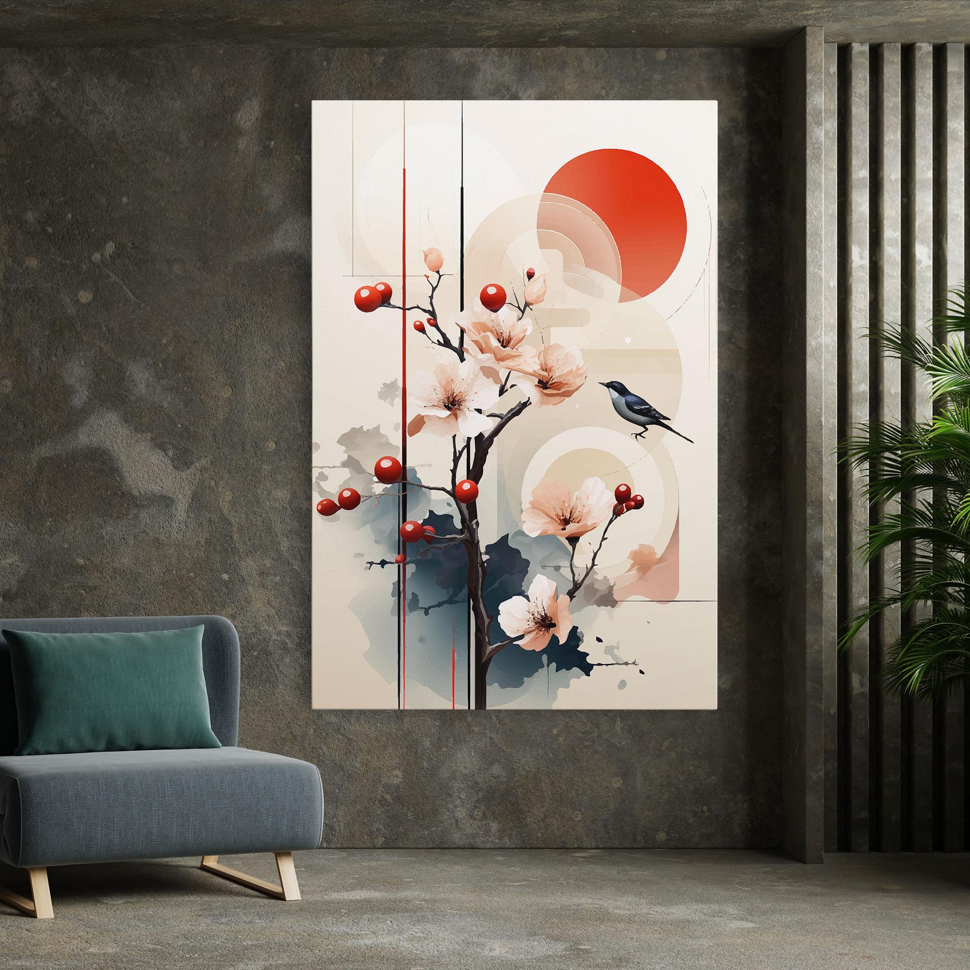 Картина на платно Cream Nature mockup 7