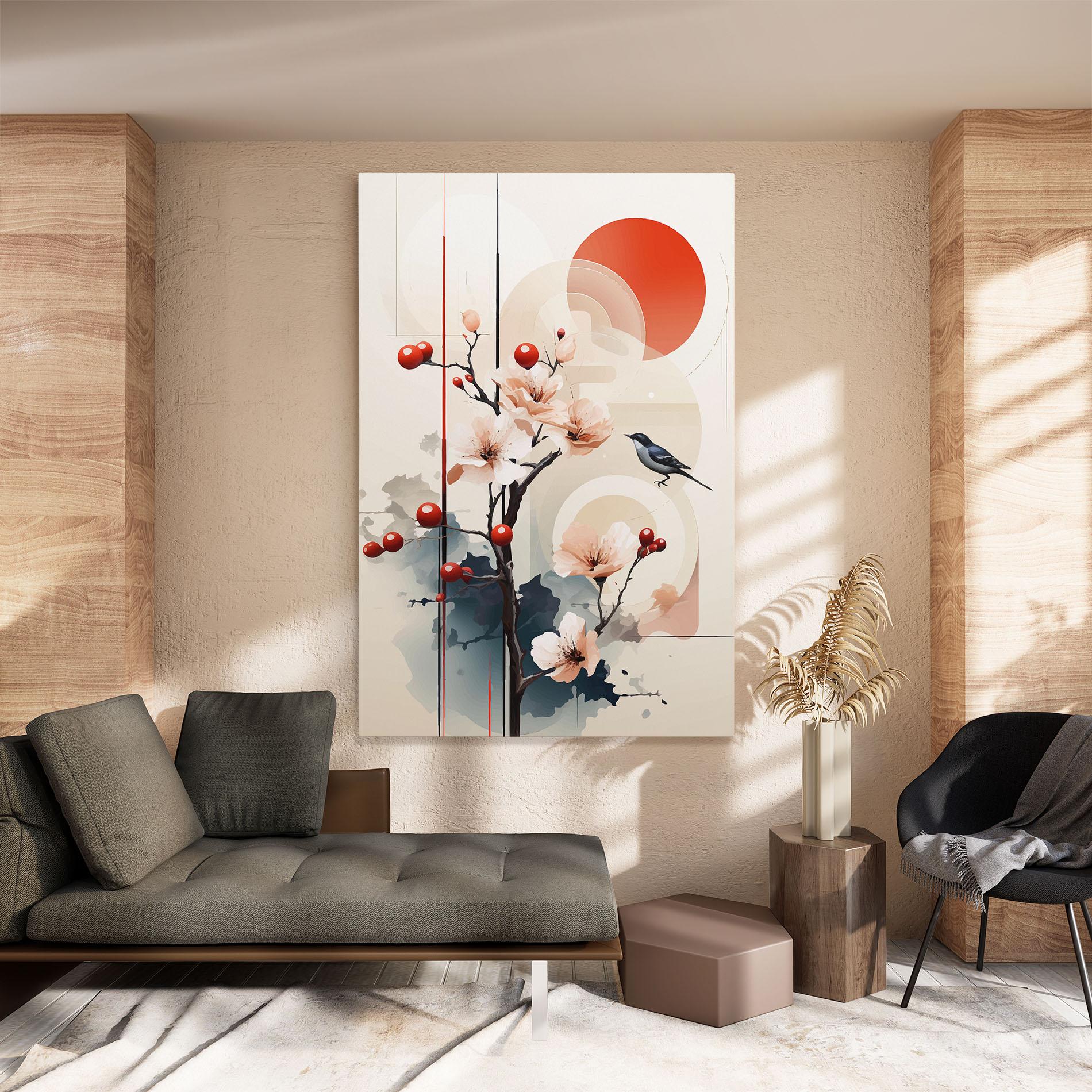 Картина на платно Cream Nature mockup 8