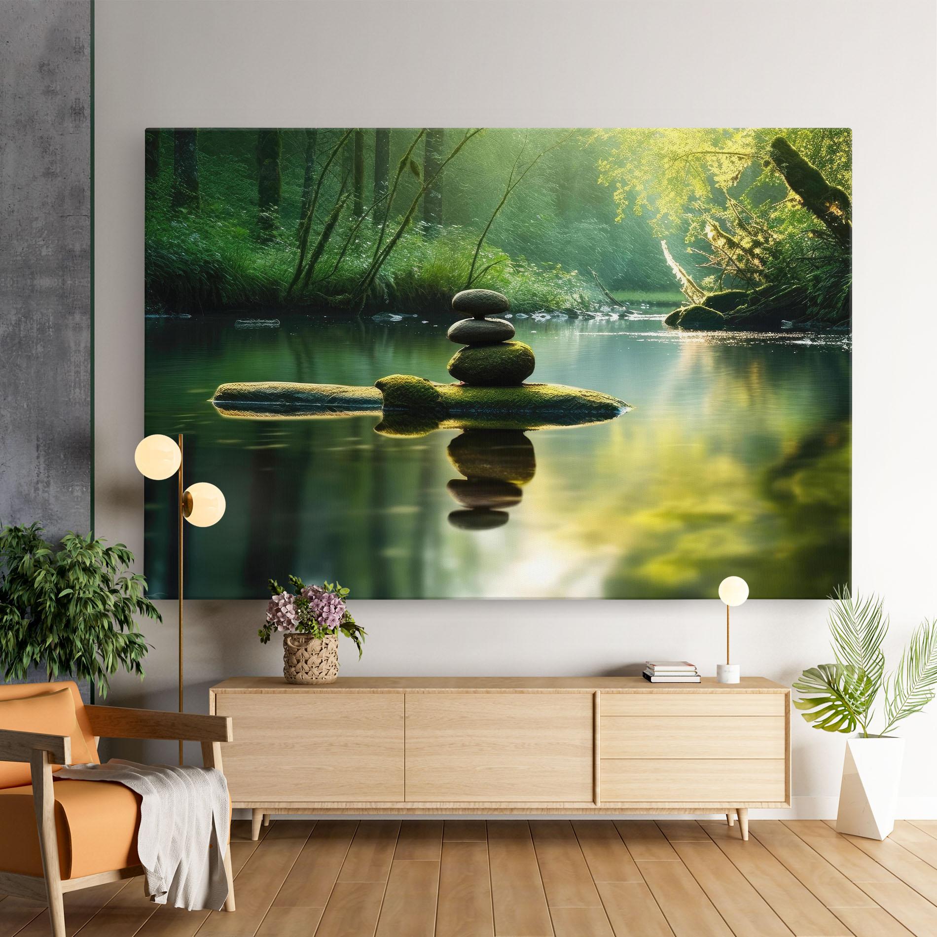 Картина на платно Spiritual Stones mockup 9
