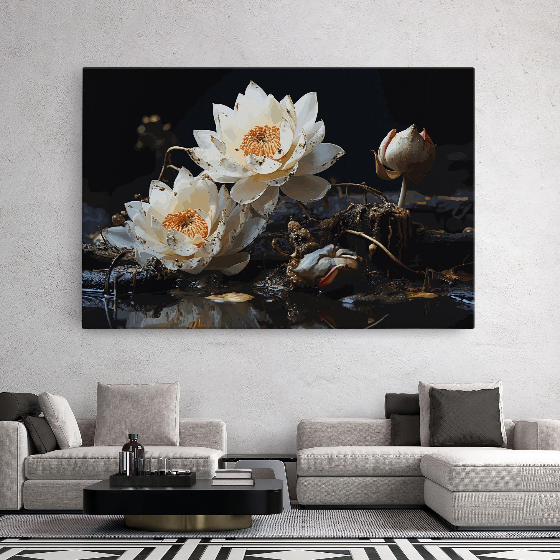 Картина на платно Beautiful White Nature mockup 2