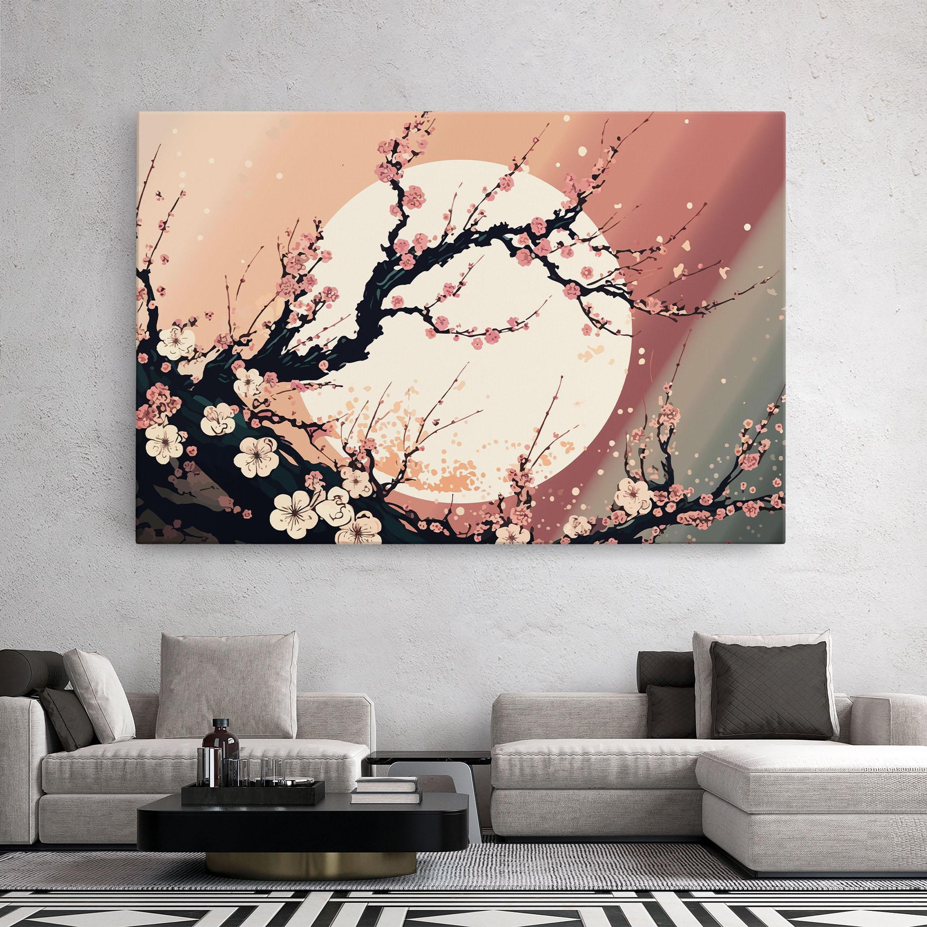 Картина на платно Blossom Full Moon mockup 2