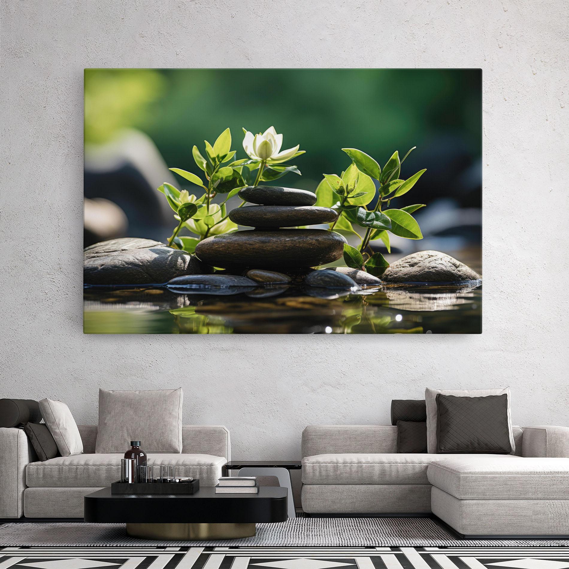 Картина на платно Cinematic Stones mockup 2