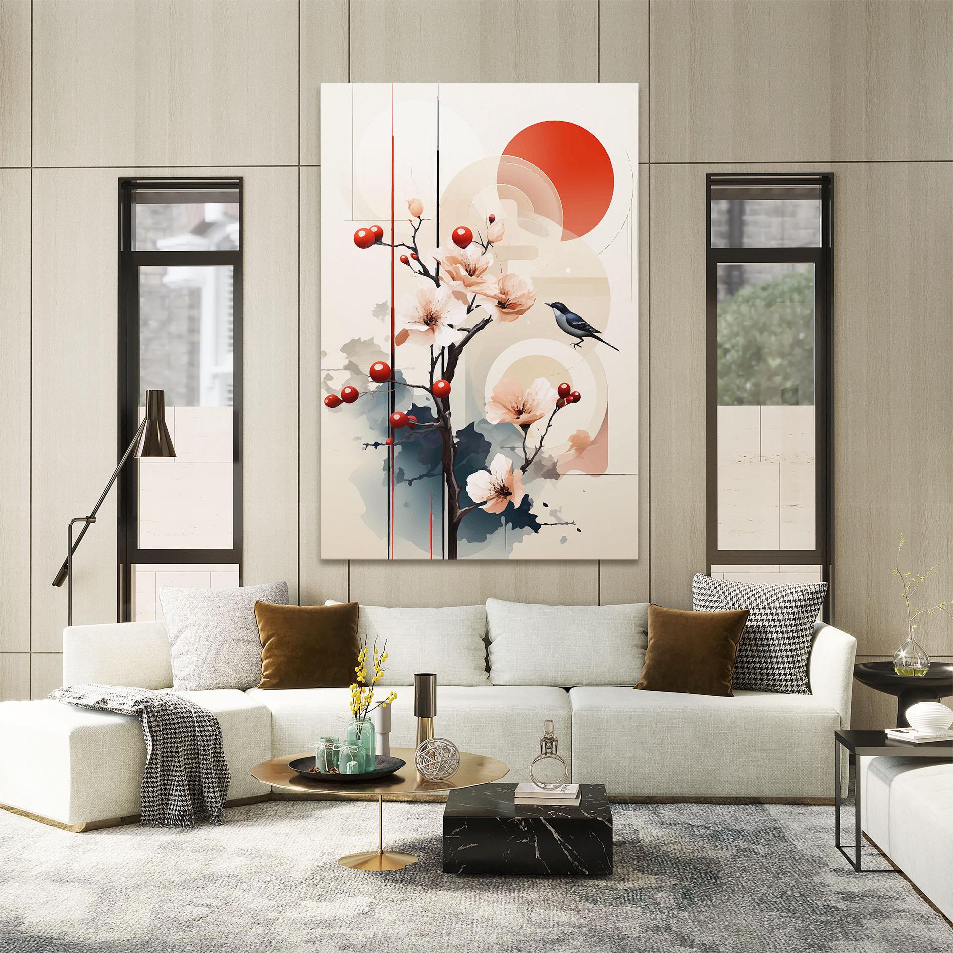 Картина на платно Cream Nature mockup 2