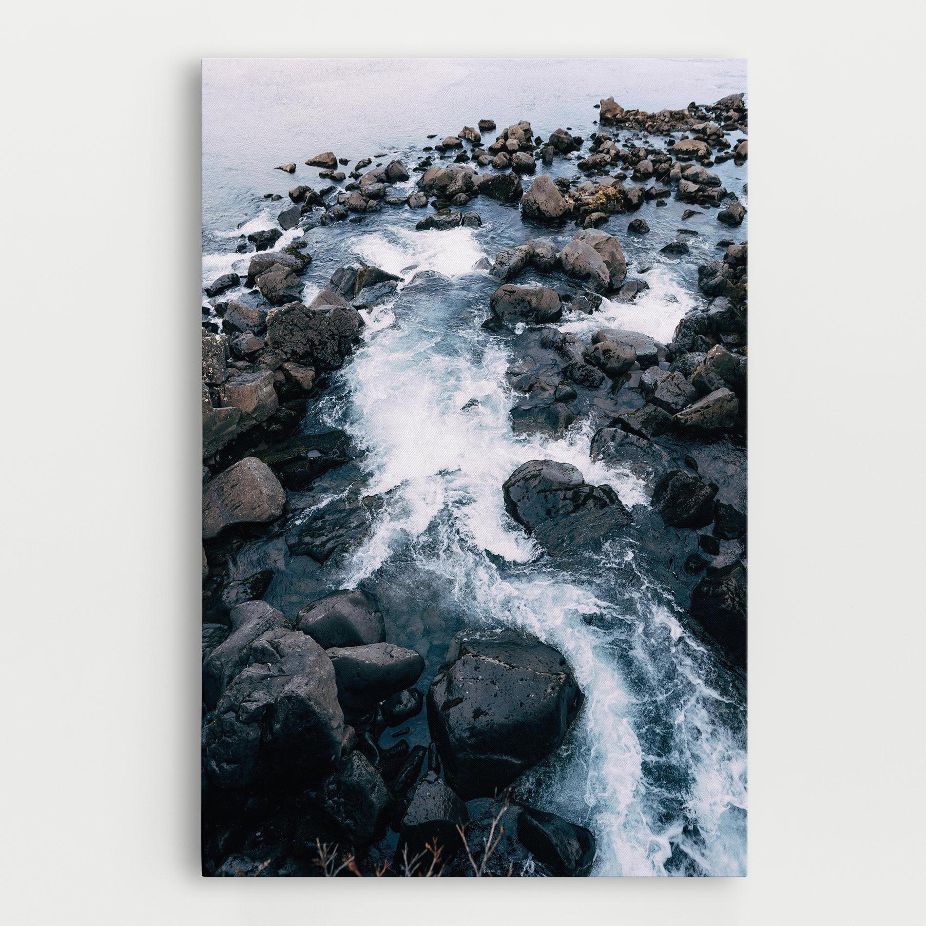 Картина на платно Mountain River Rock mockup 0