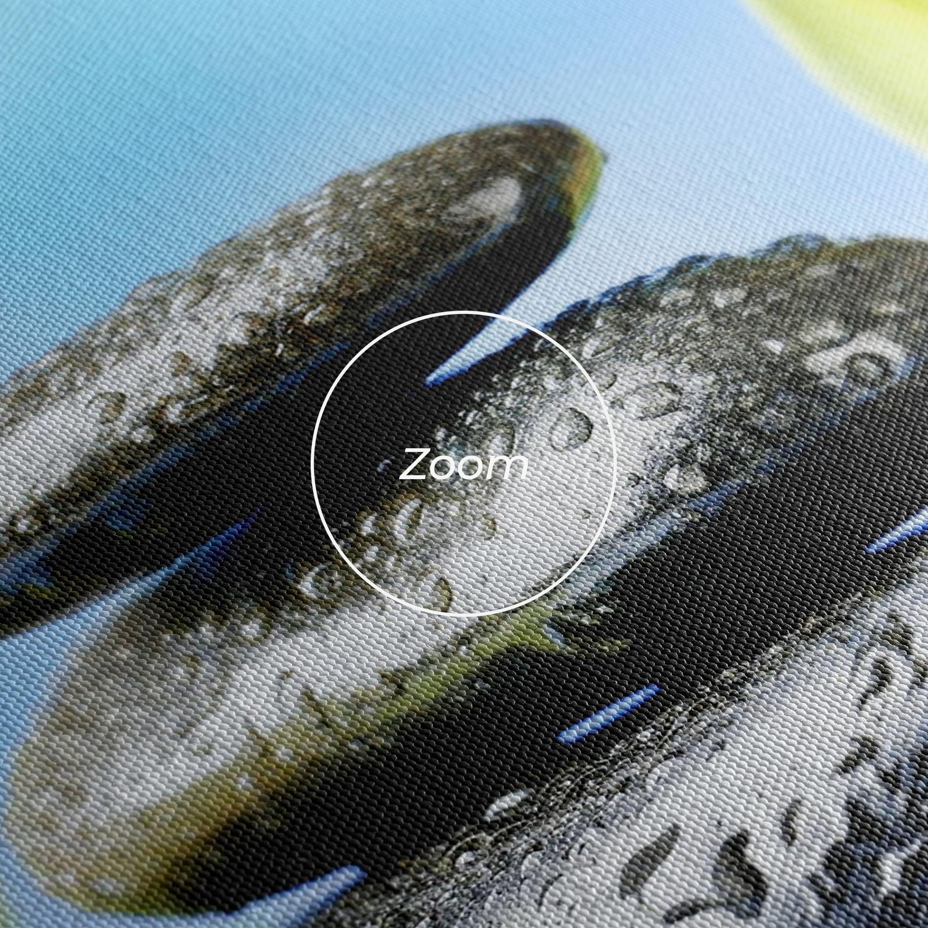 Картина на платно Blooming Orchid Stone mockup 3