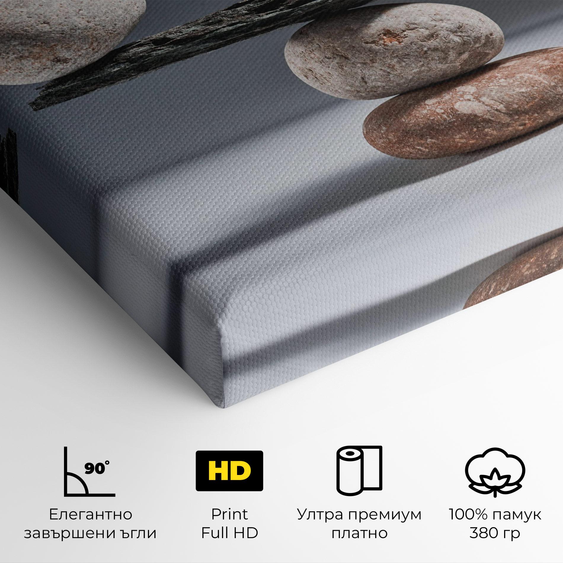 Картина на платно Balancing Pebbles mockup 4