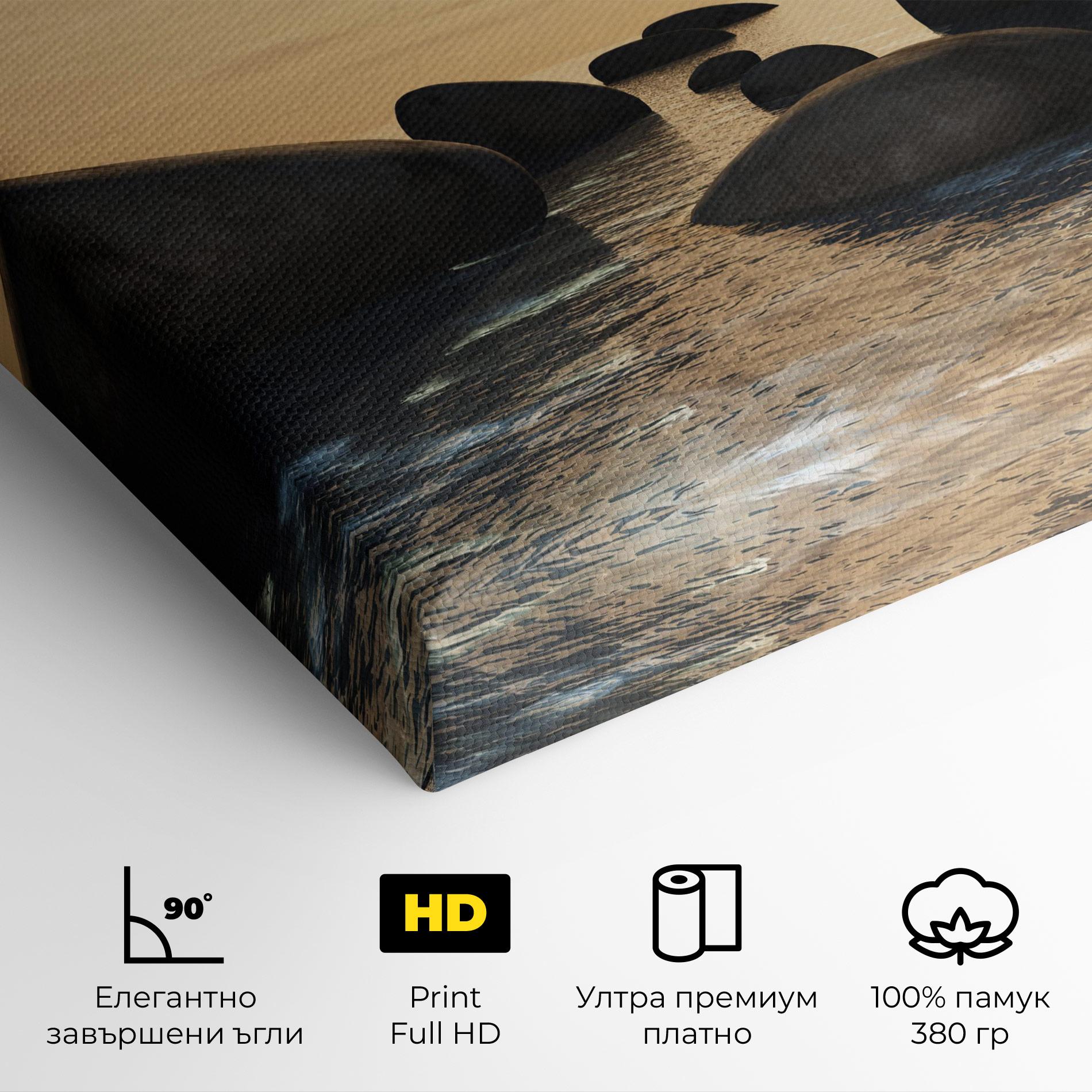 Картина на платно Peace Rock mockup 4