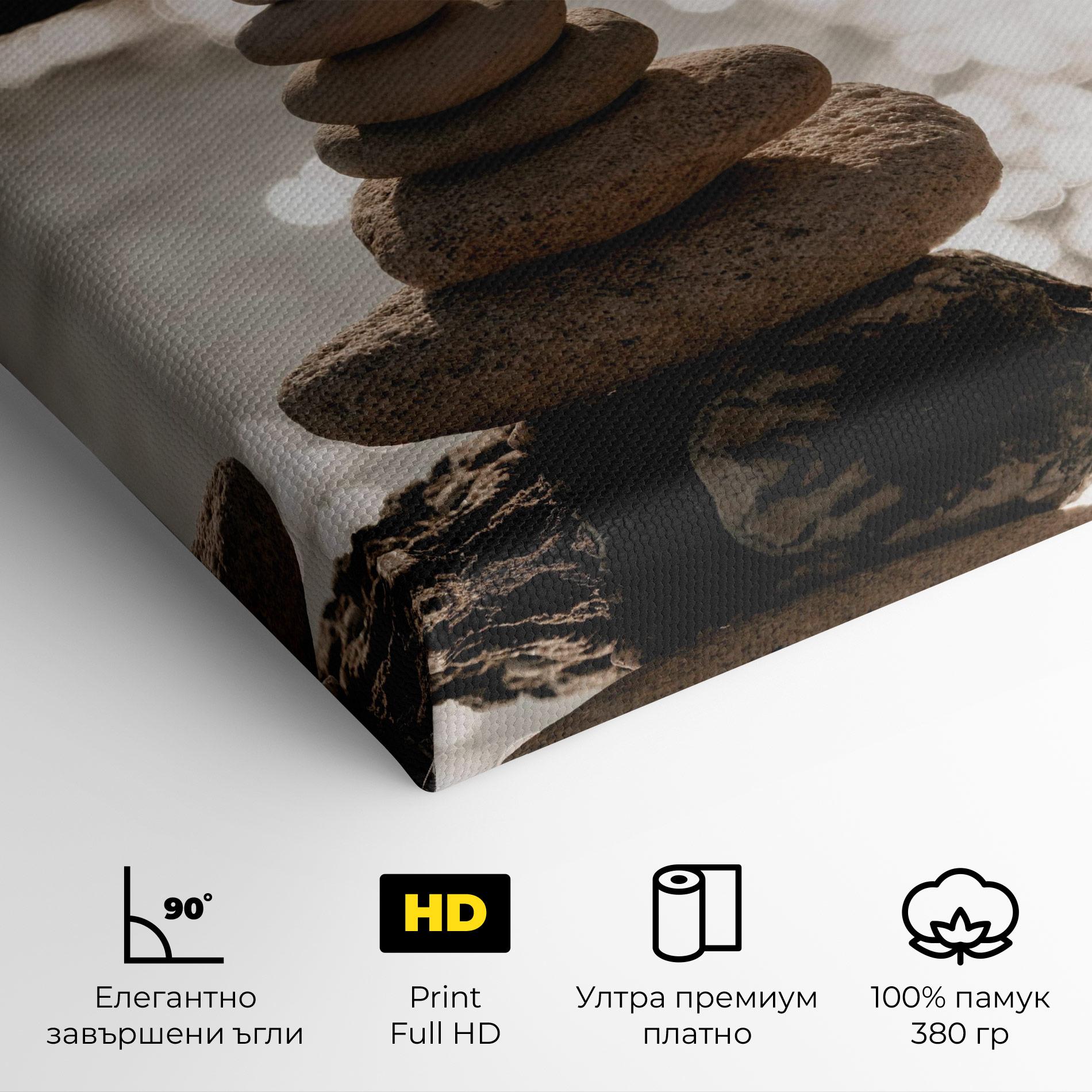 Картина на платно Pyramid Stones mockup 4