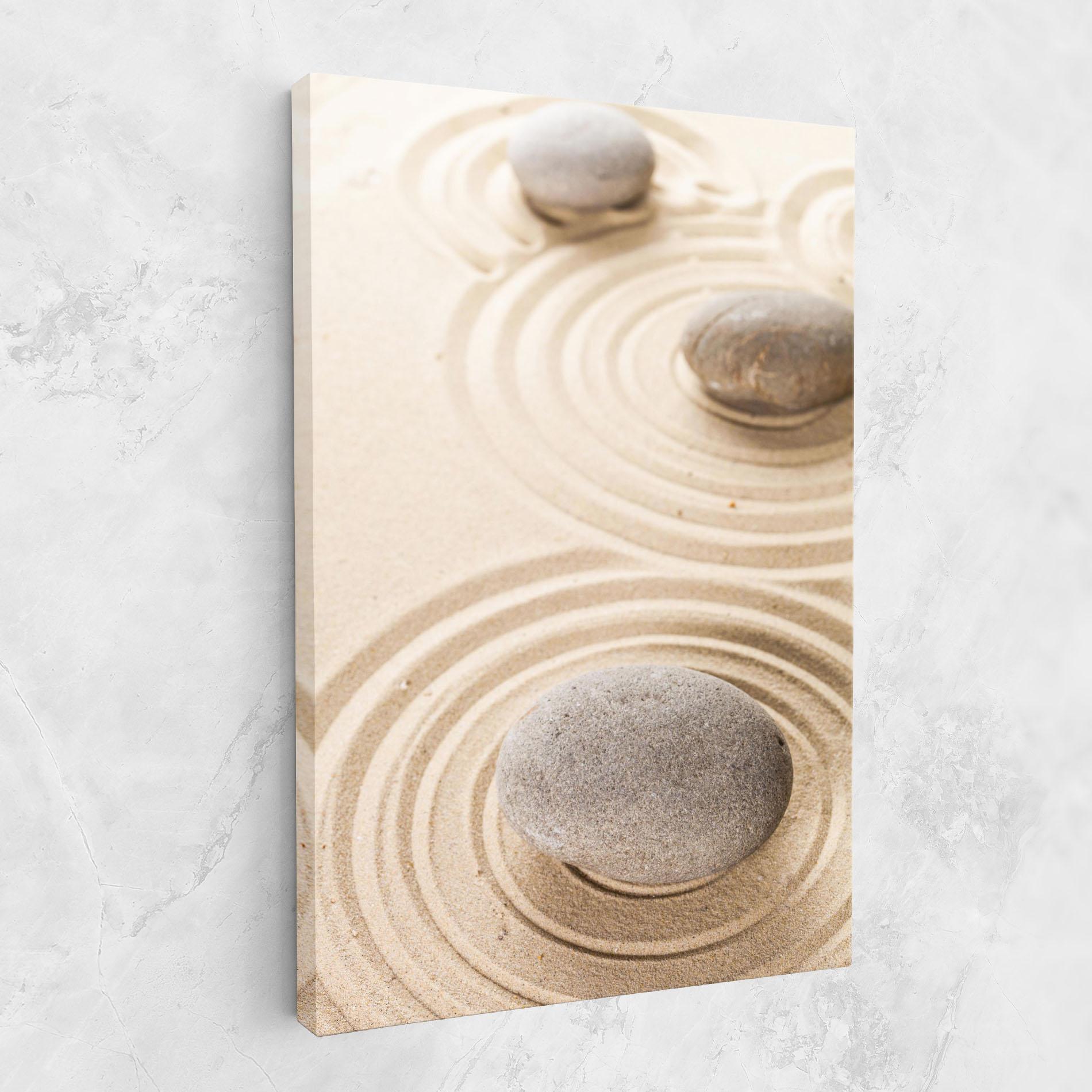 Картина на платно Meditation Cream Stone mockup 1