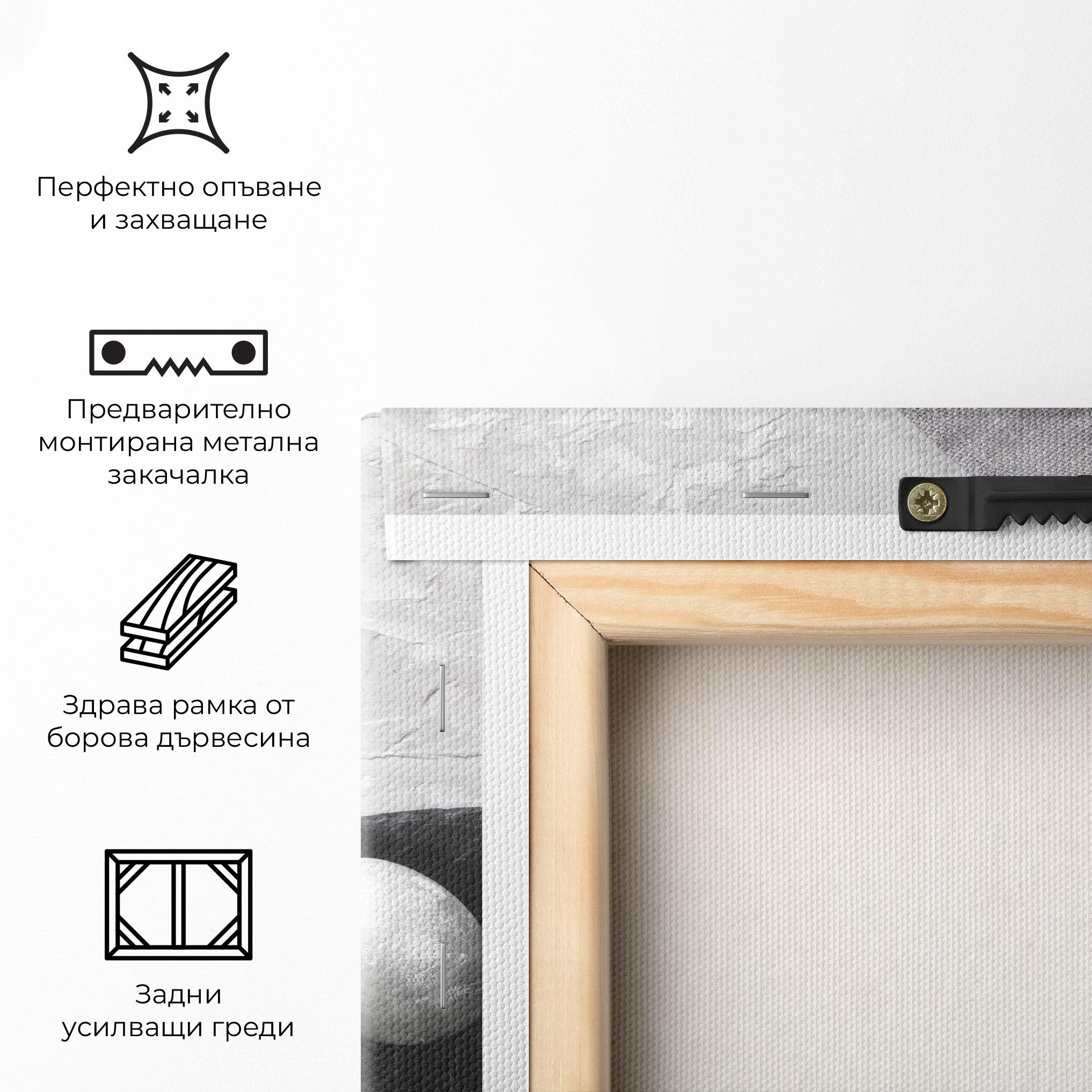 Картина на платно Eggs Stone mockup 5