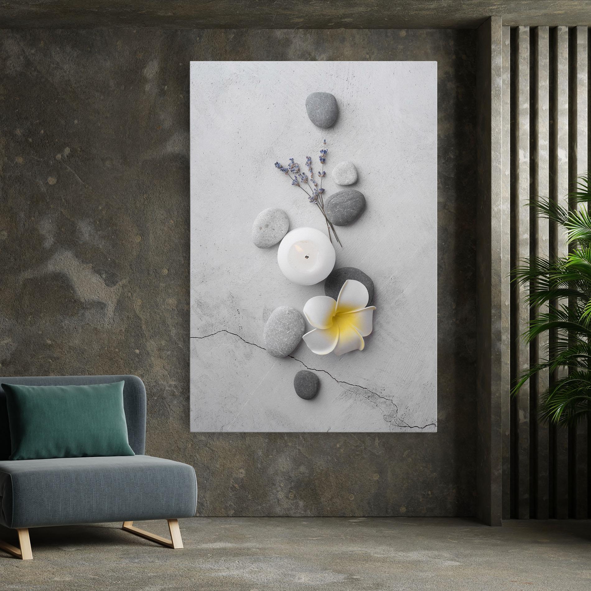 Картина на платно Feng Shui Stones mockup 7
