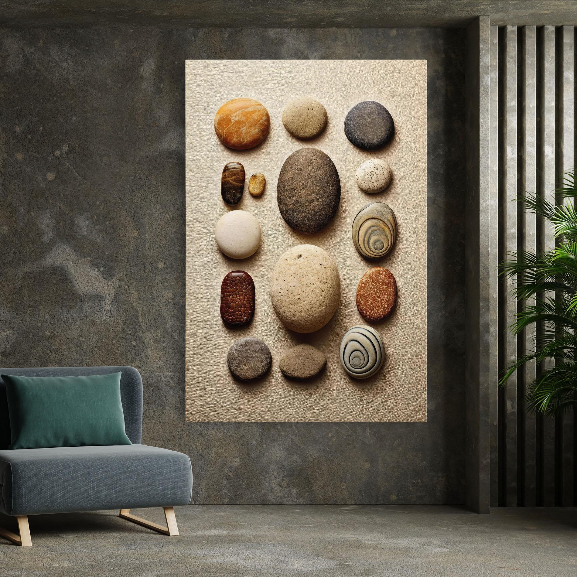 Картина на платно Massage Stones Sand mockup 7