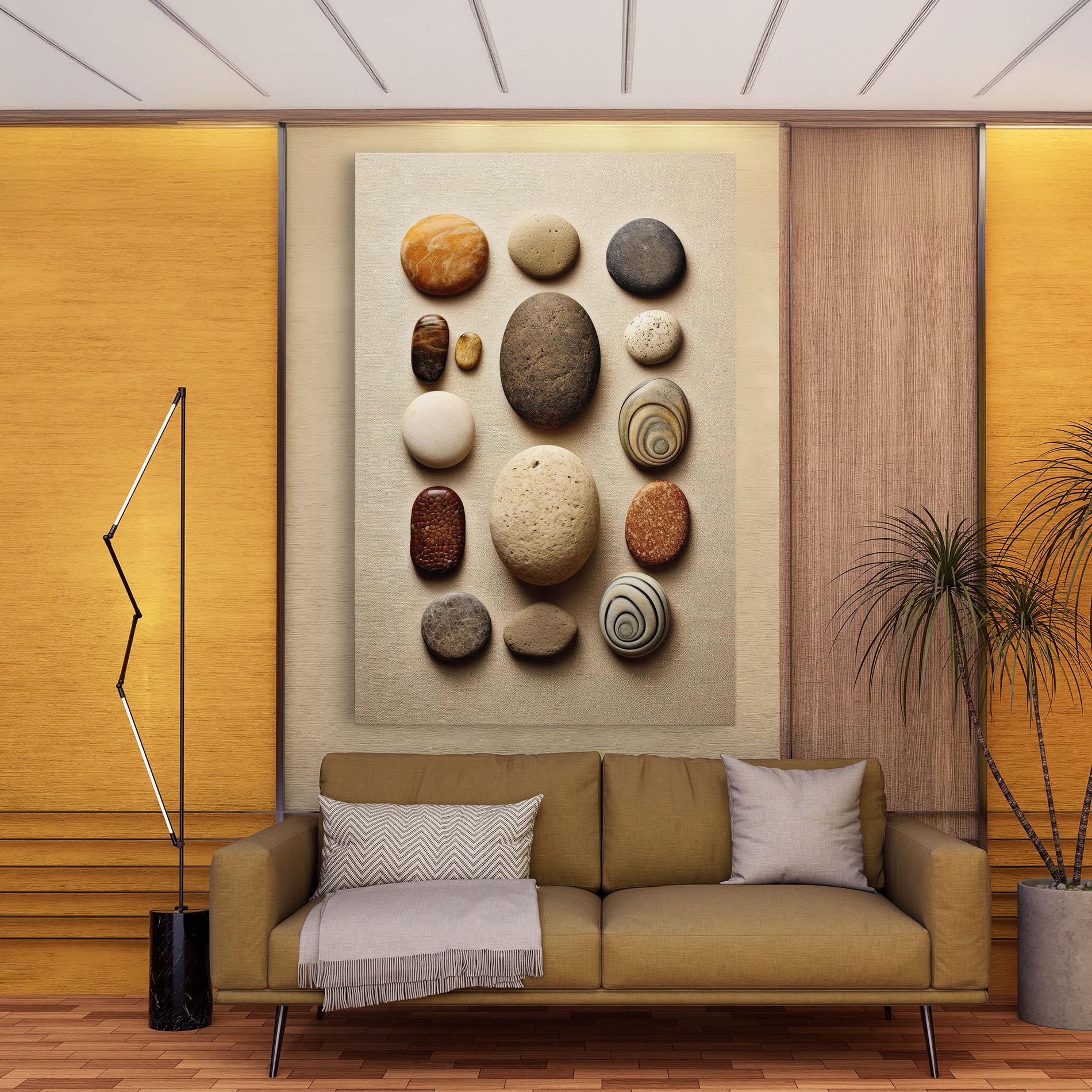 Картина на платно Massage Stones Sand mockup 9