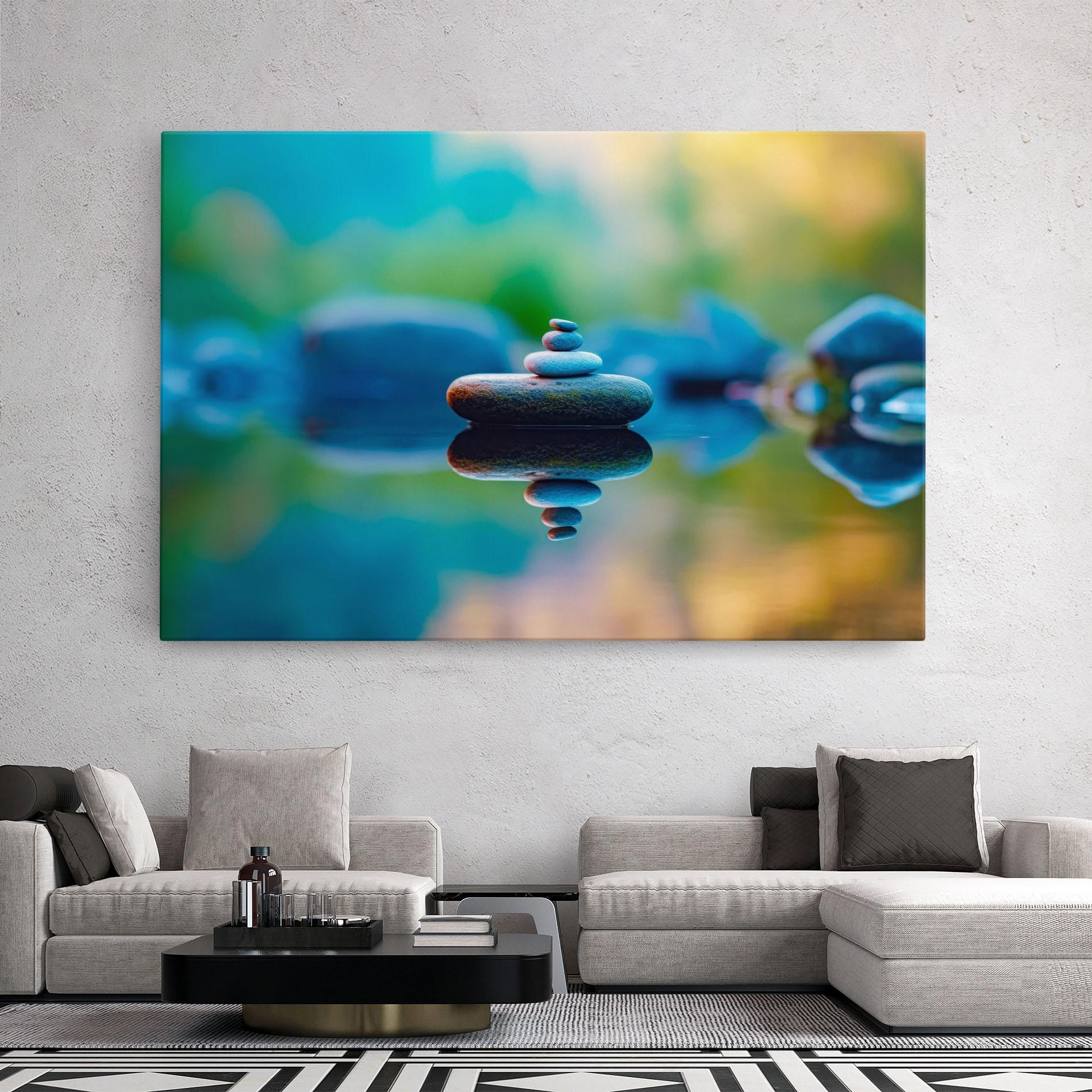 Картина на платно Pile Rocks mockup 2