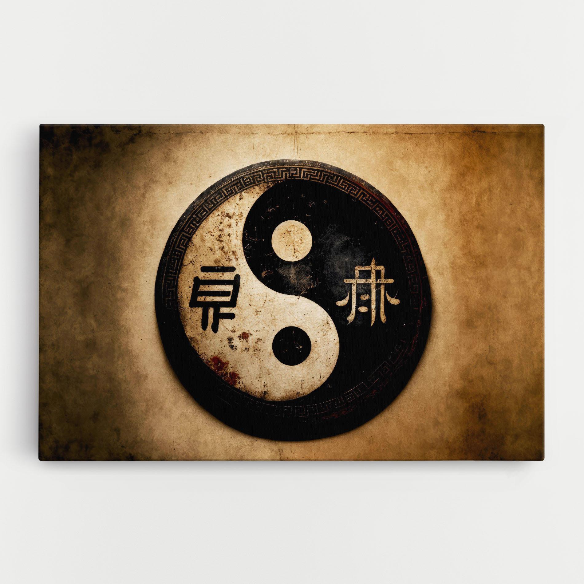 Картина на платно Chinese Yinyang mockup 0