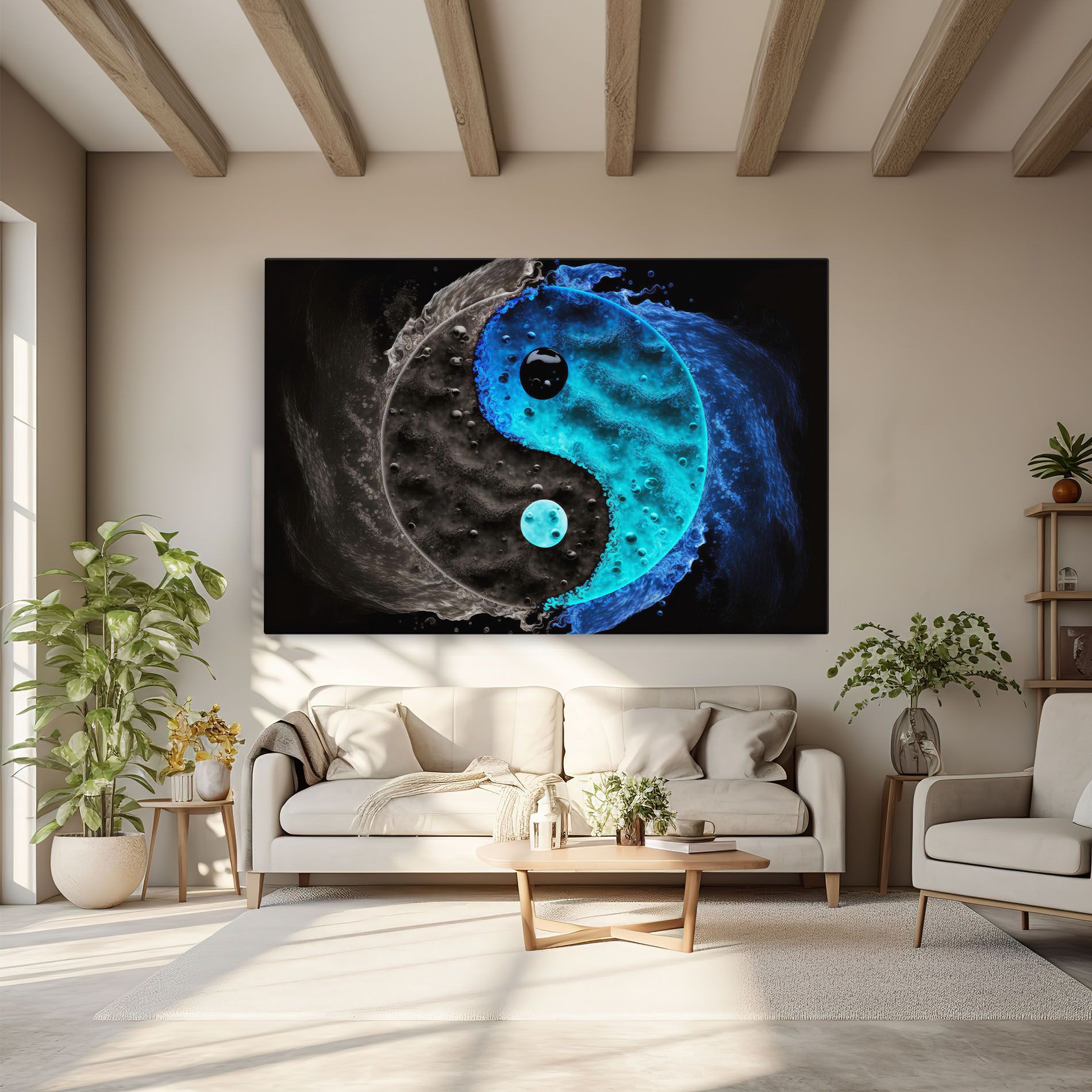 Blue Water Yinyang mockup 6