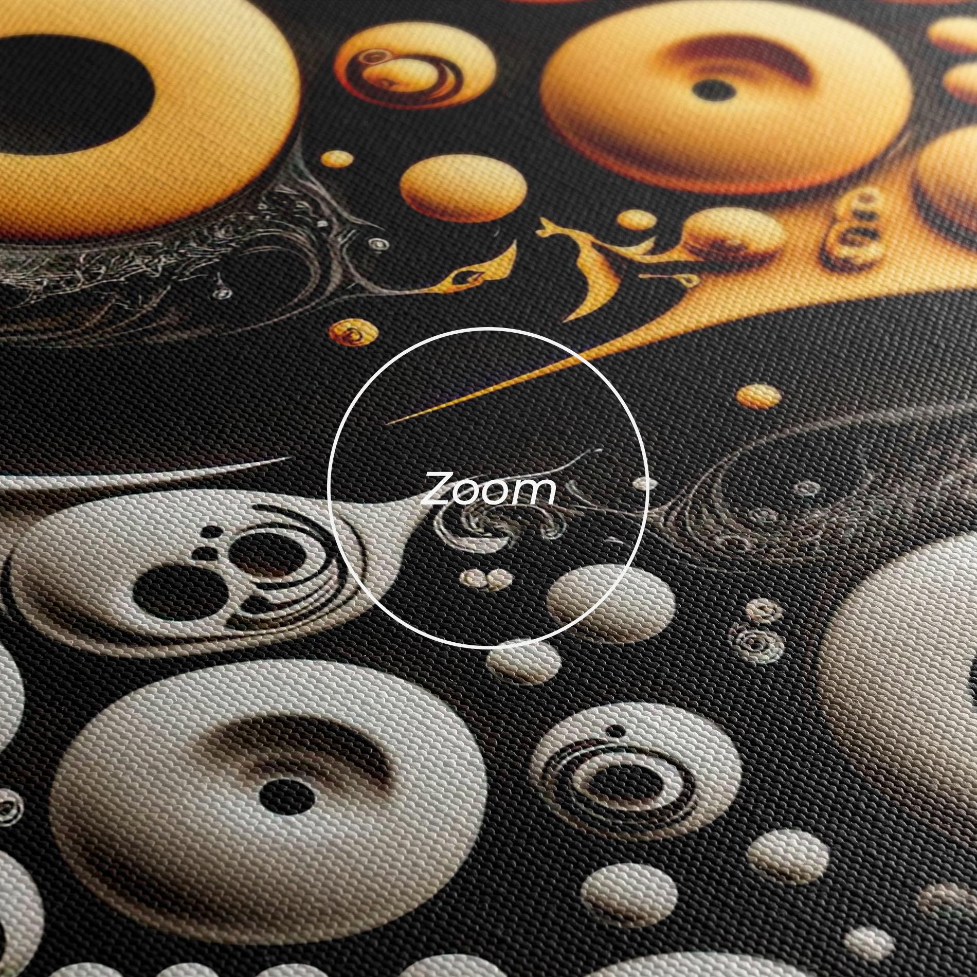 Картина на платно Cream Balls Yinyang mockup 3