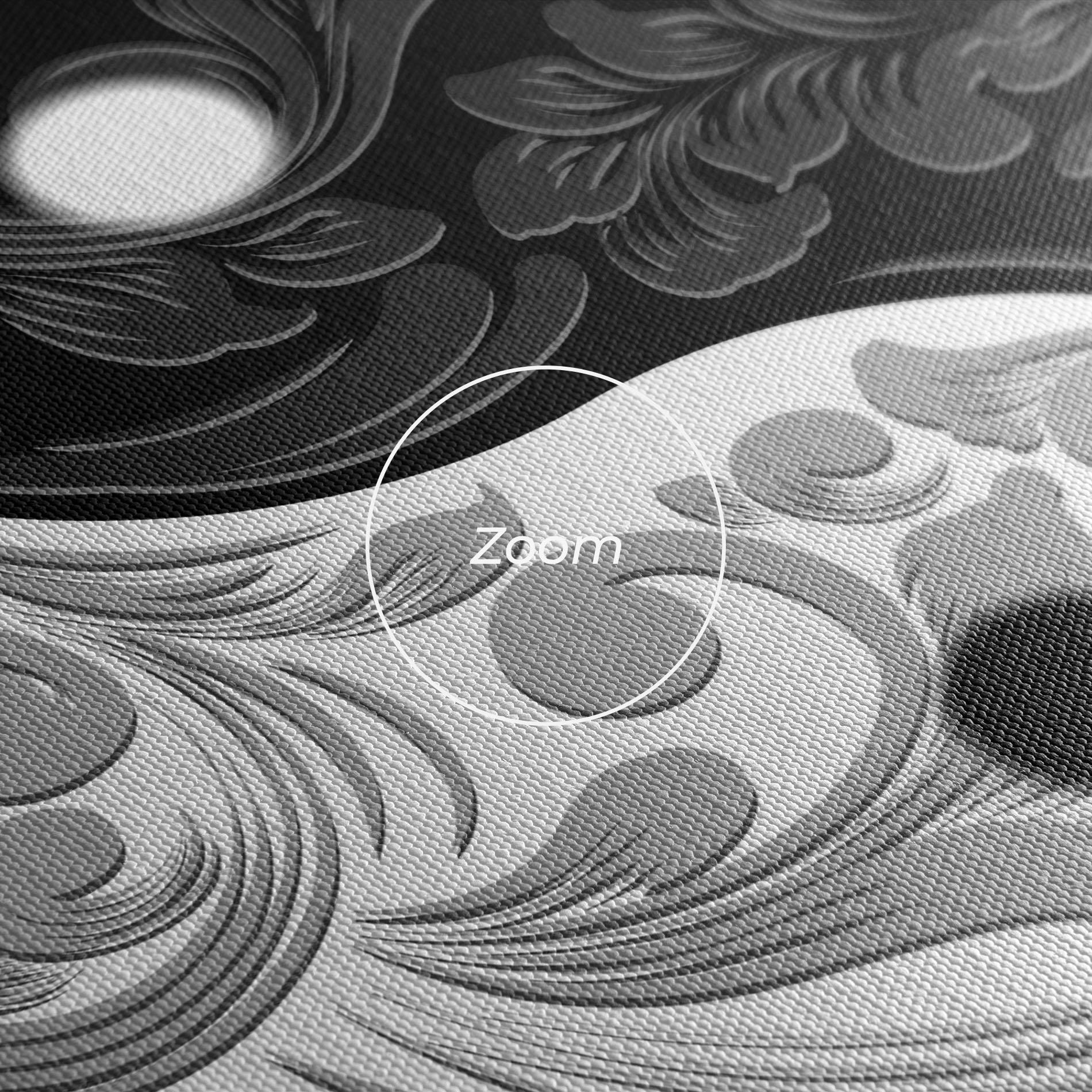 Картина на платно Yinyang Grey mockup 3