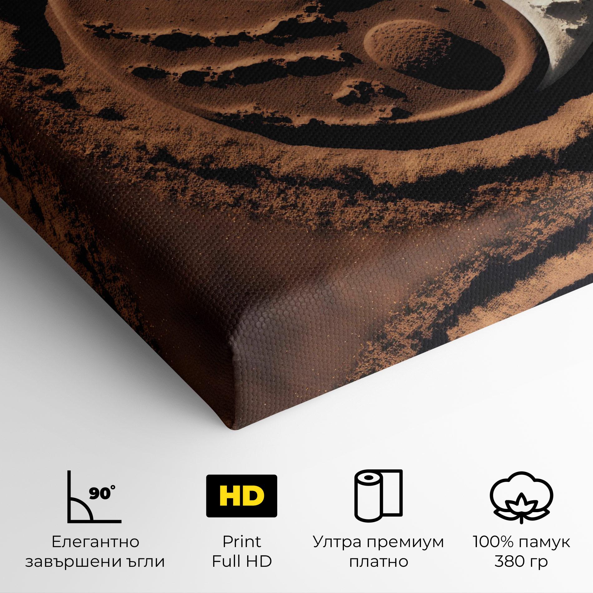 Картина на платно Earth Yinyang mockup 4