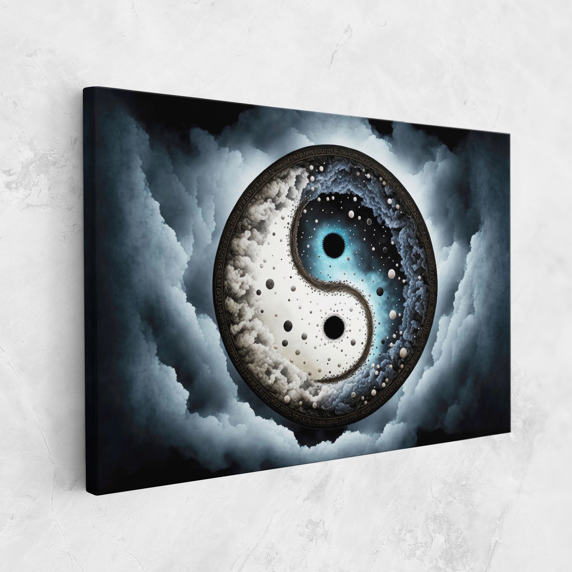 Black Blue Yinyang mockup 1