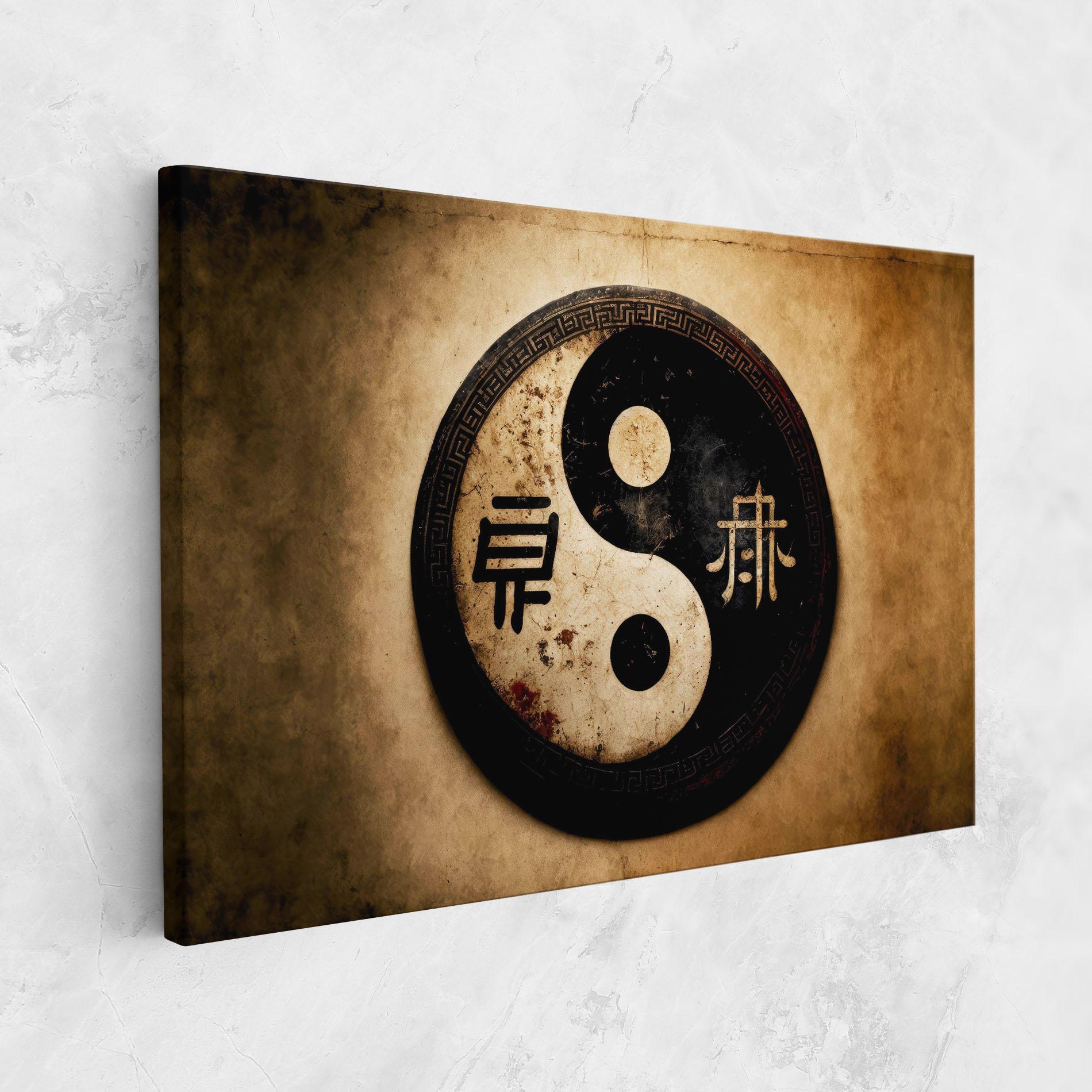 Картина на платно Chinese Yinyang mockup 1