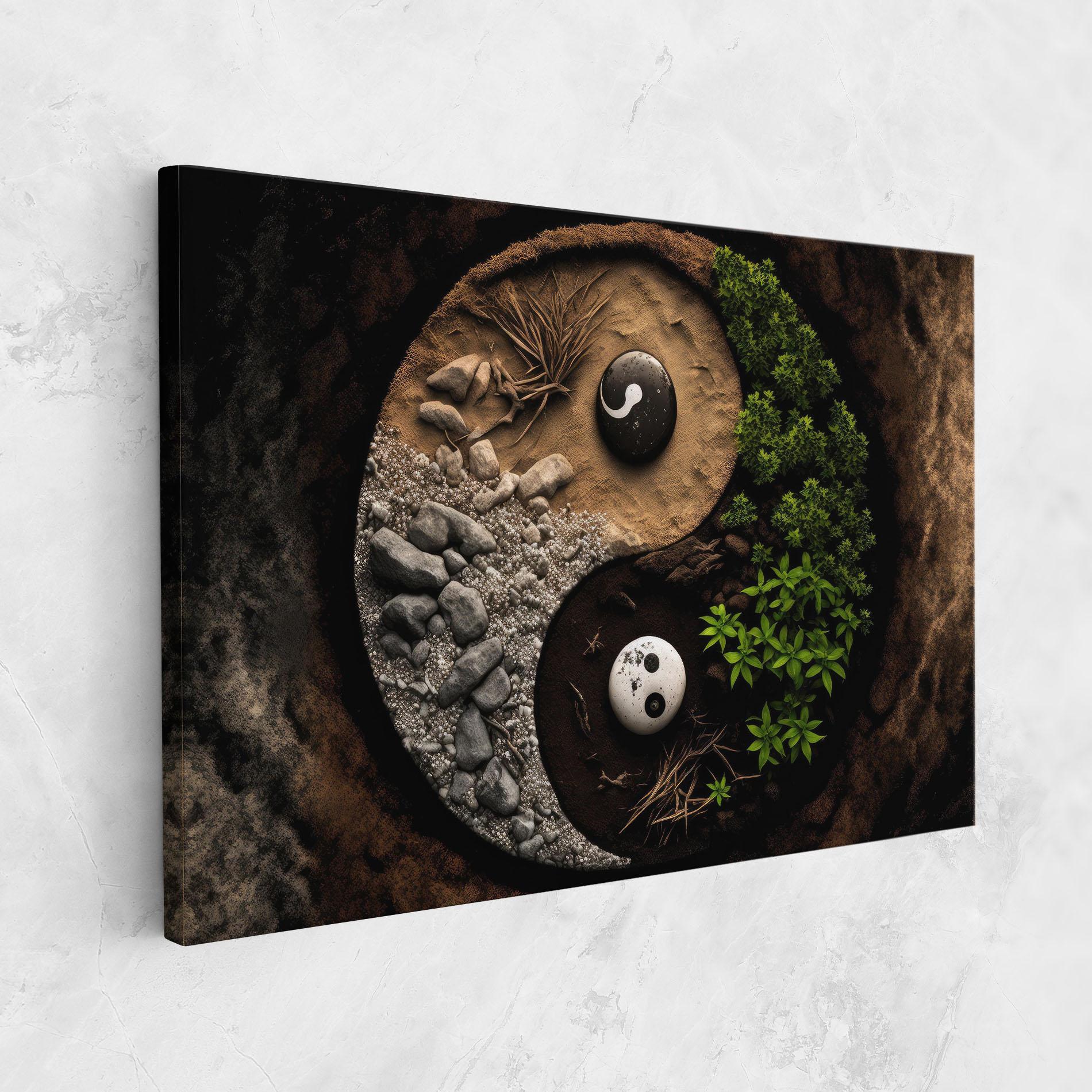 Картина на платно Nature Yinyang mockup 1