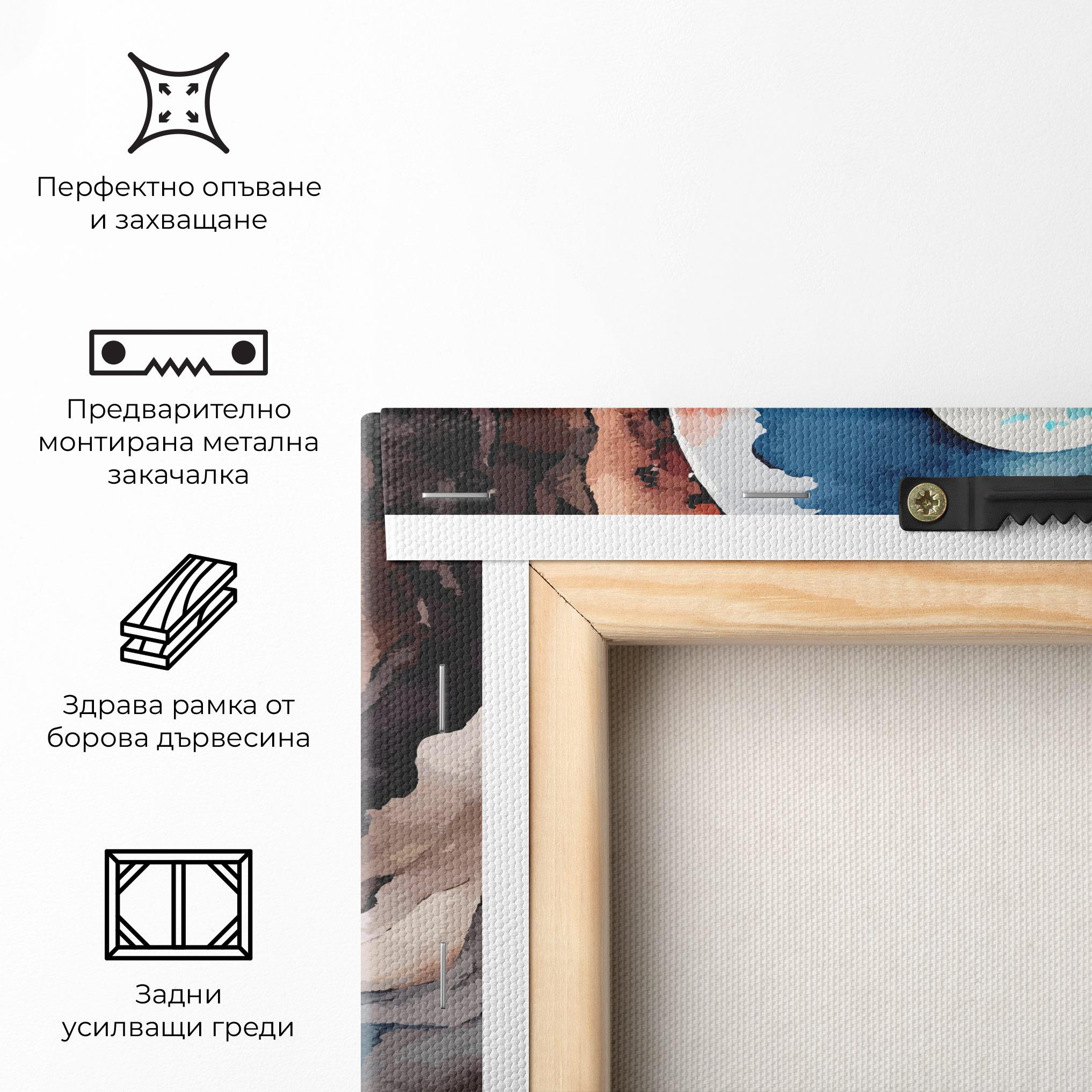 Картина на платно Earth Yinyang Art mockup 5