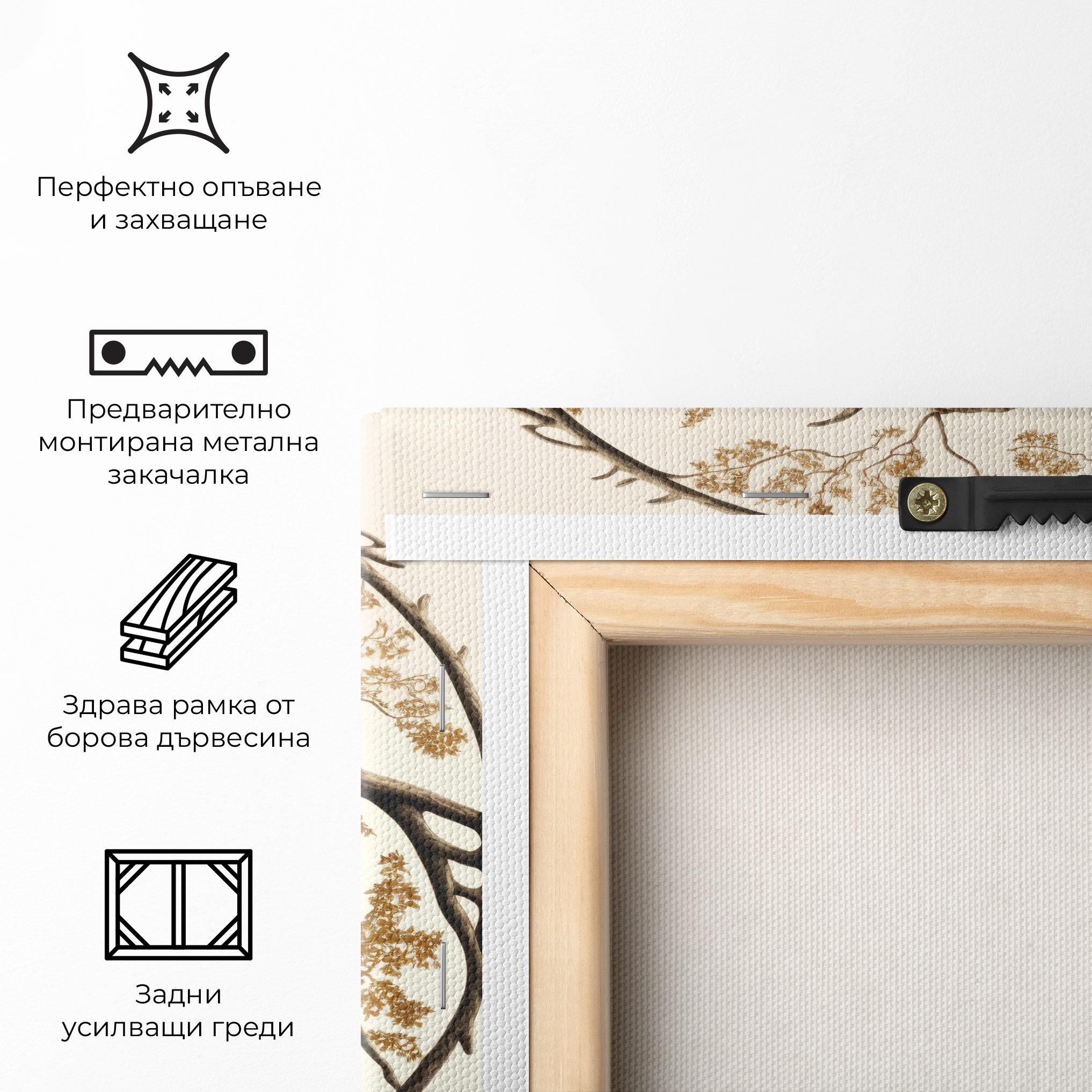 Картина на платно Tree Yinyang mockup 5