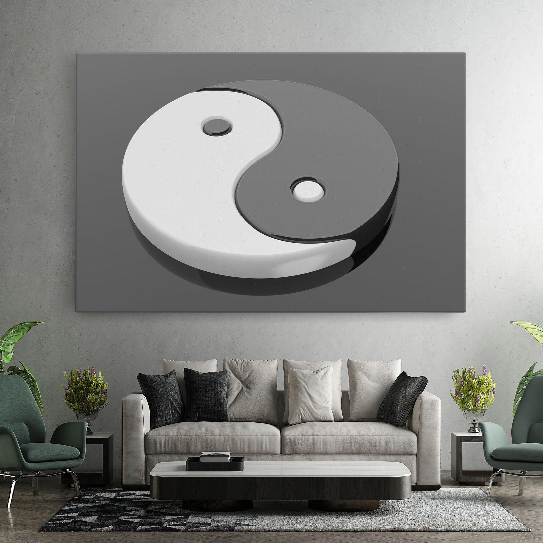 Картина на платно 3d Yinyang mockup 7