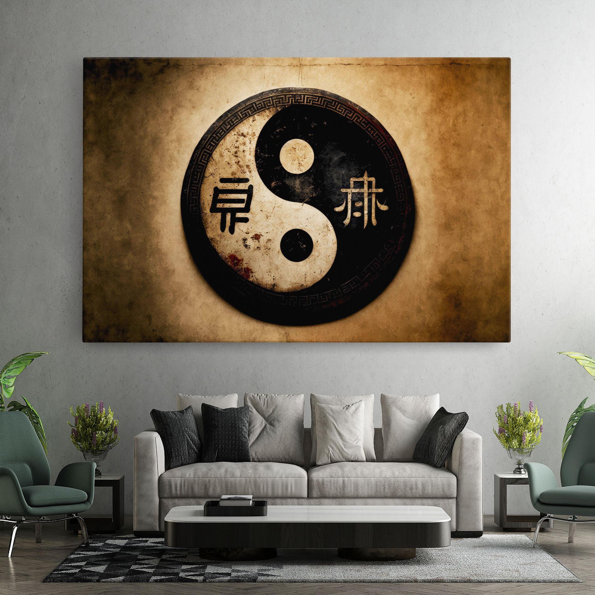 Картина на платно Chinese Yinyang mockup 7