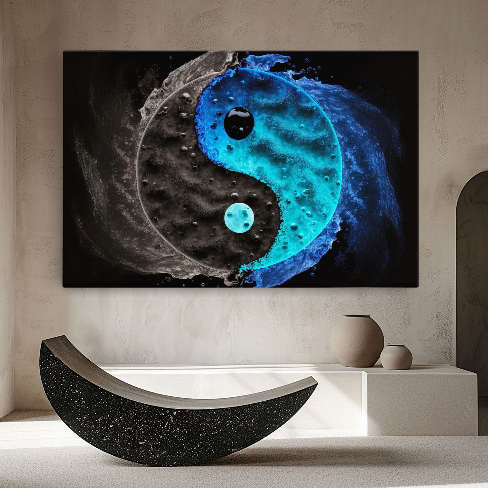 Blue Water Yinyang mockup 8