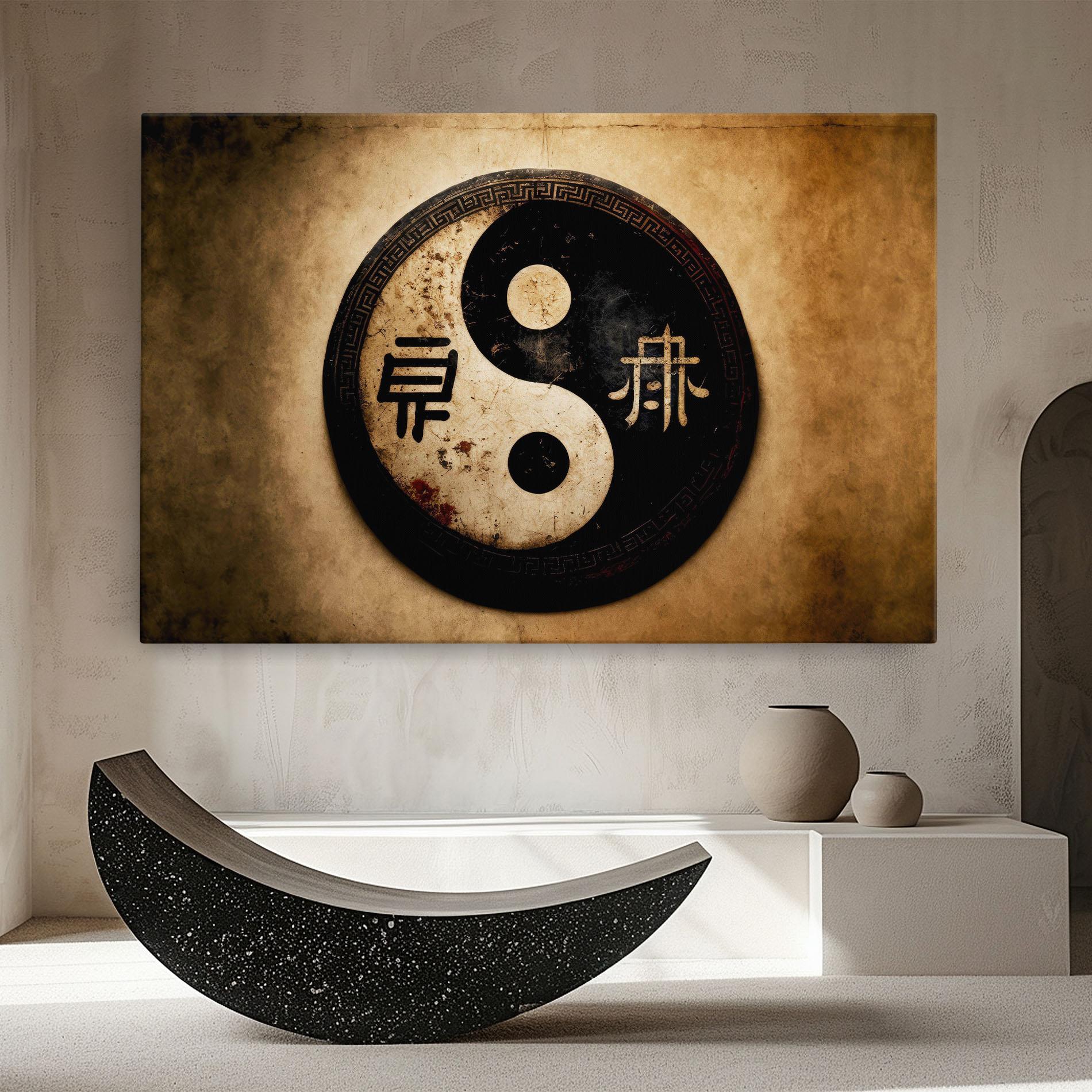 Картина на платно Chinese Yinyang mockup 8
