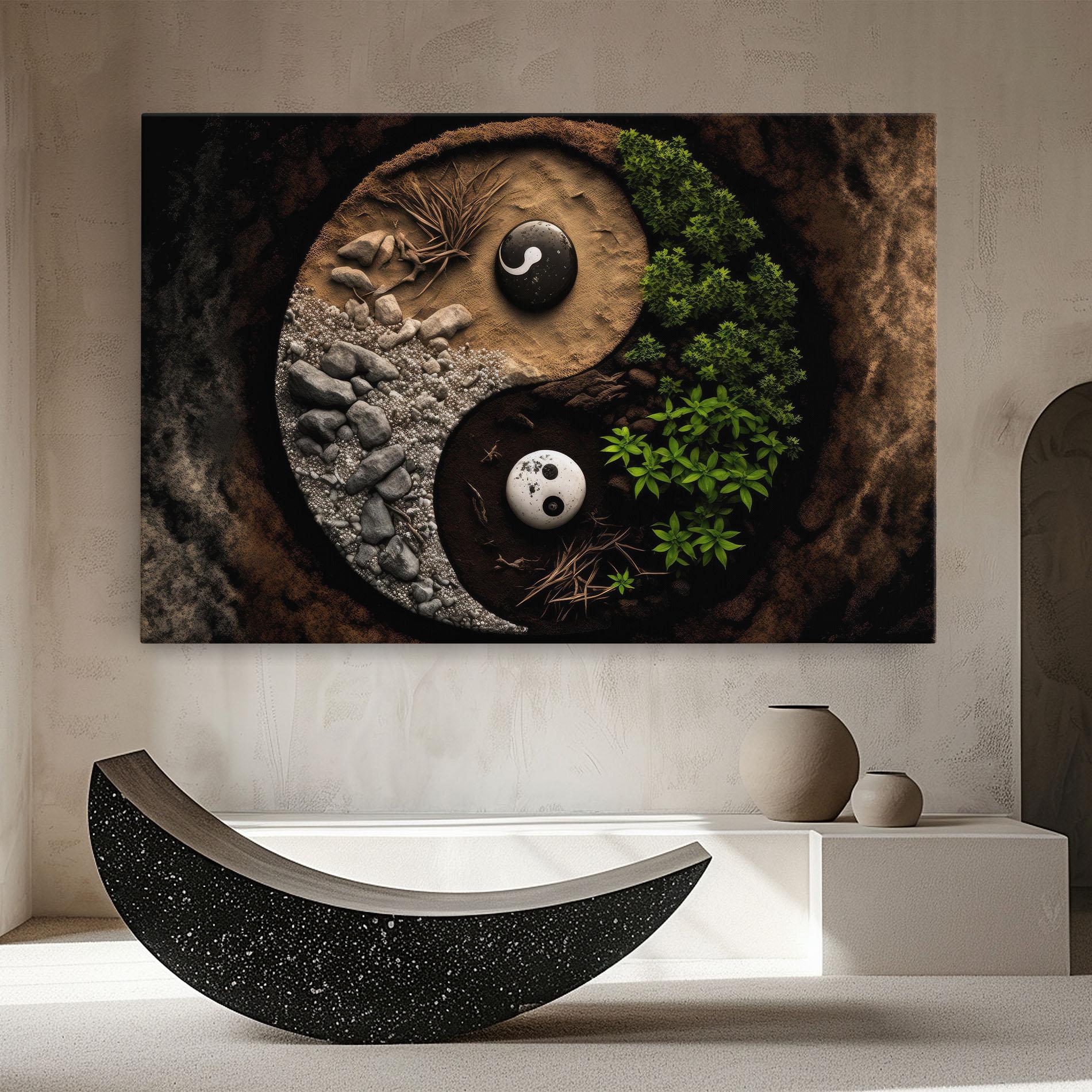 Картина на платно Nature Yinyang mockup 8