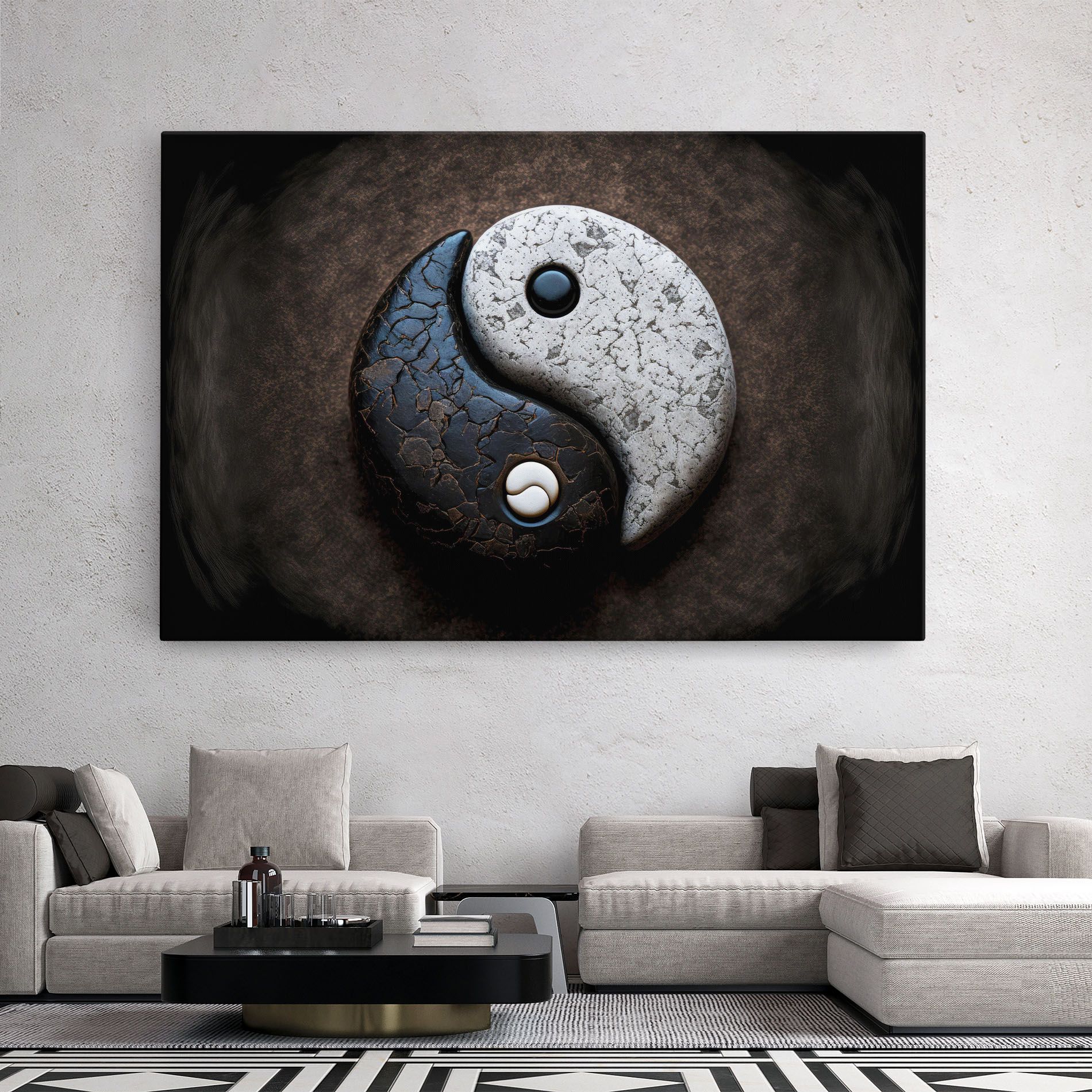 Black Stone Yinyang mockup 2