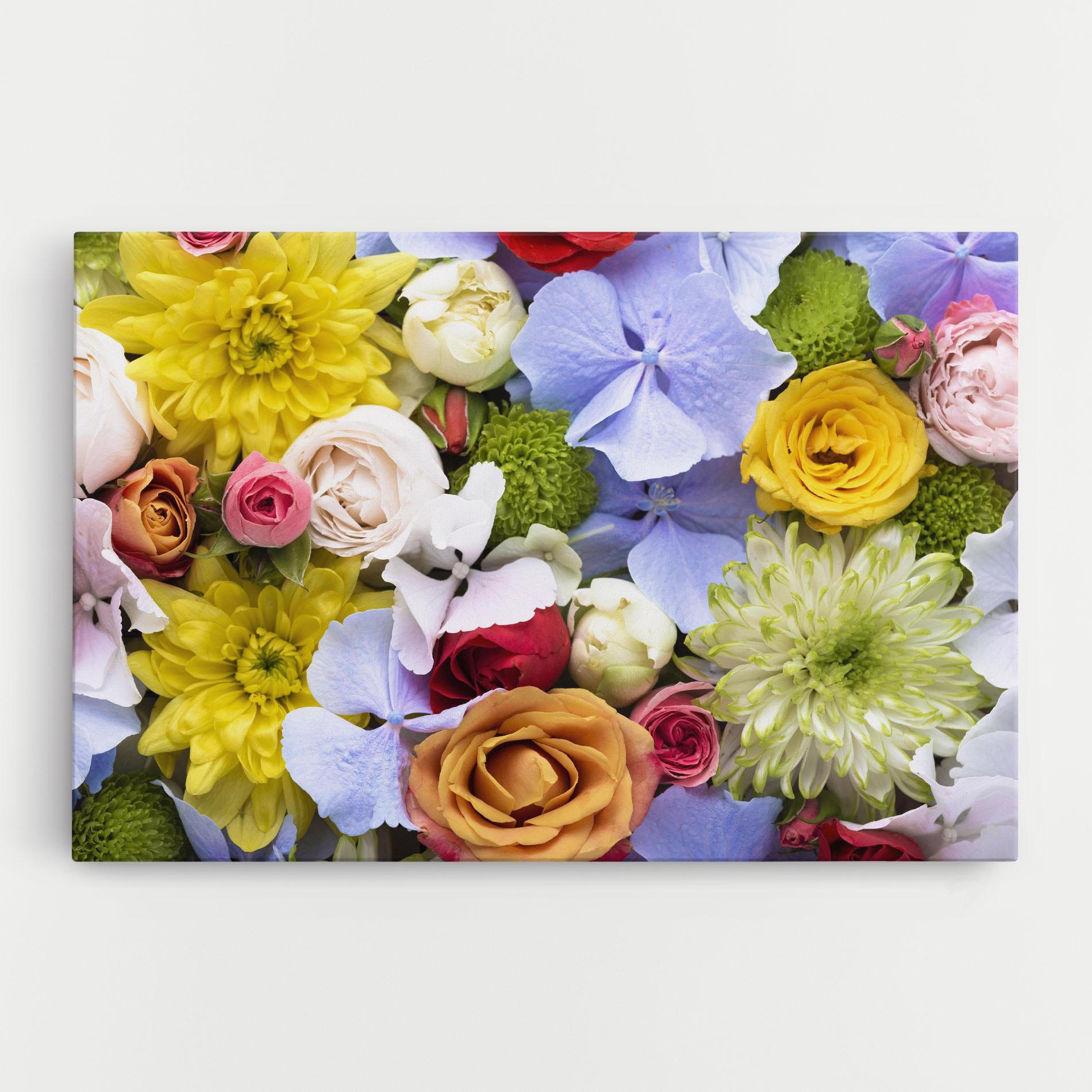 Картина на платно Color Mix Flower Bouquet mockup 0
