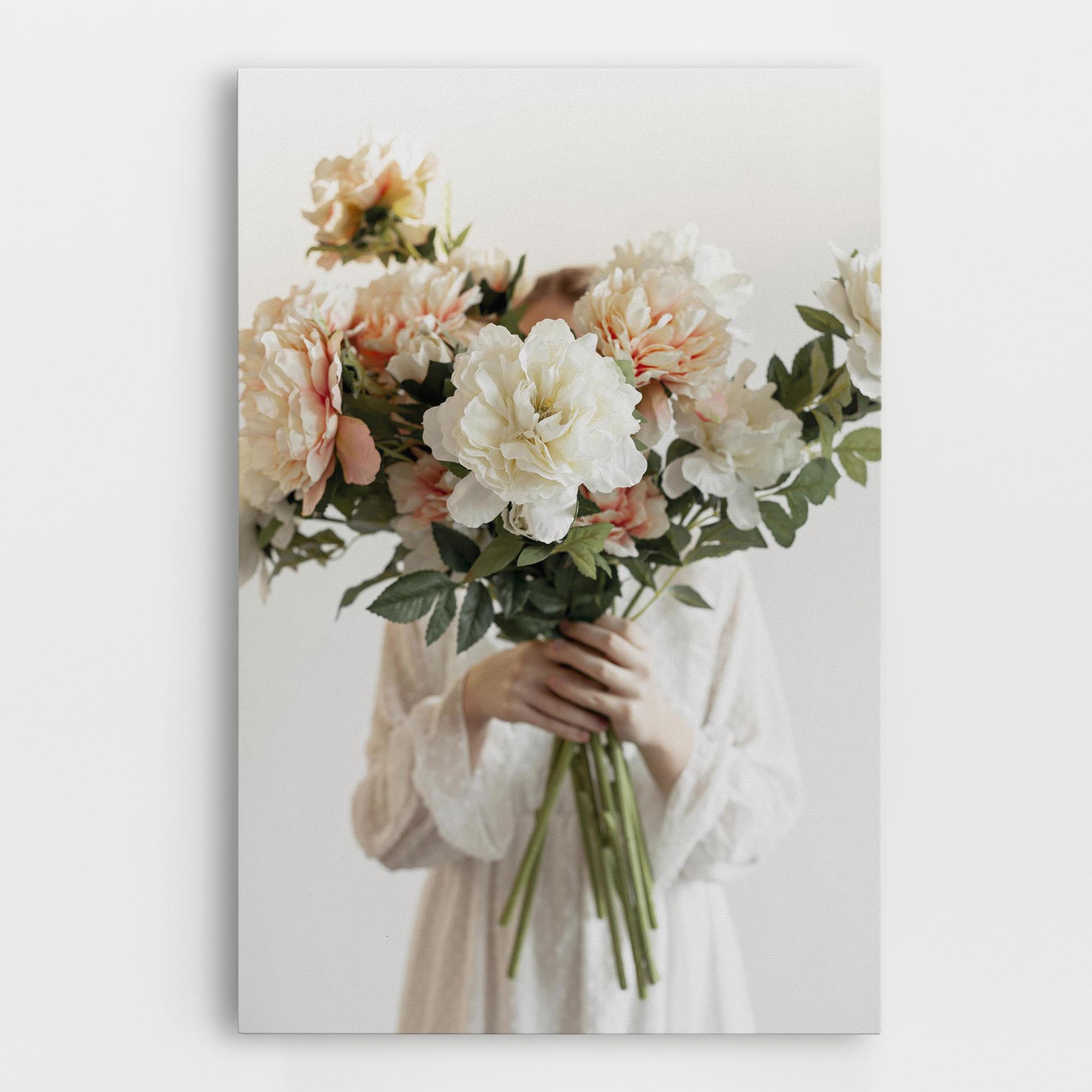 Картина на платно Bouquet Holding mockup 0