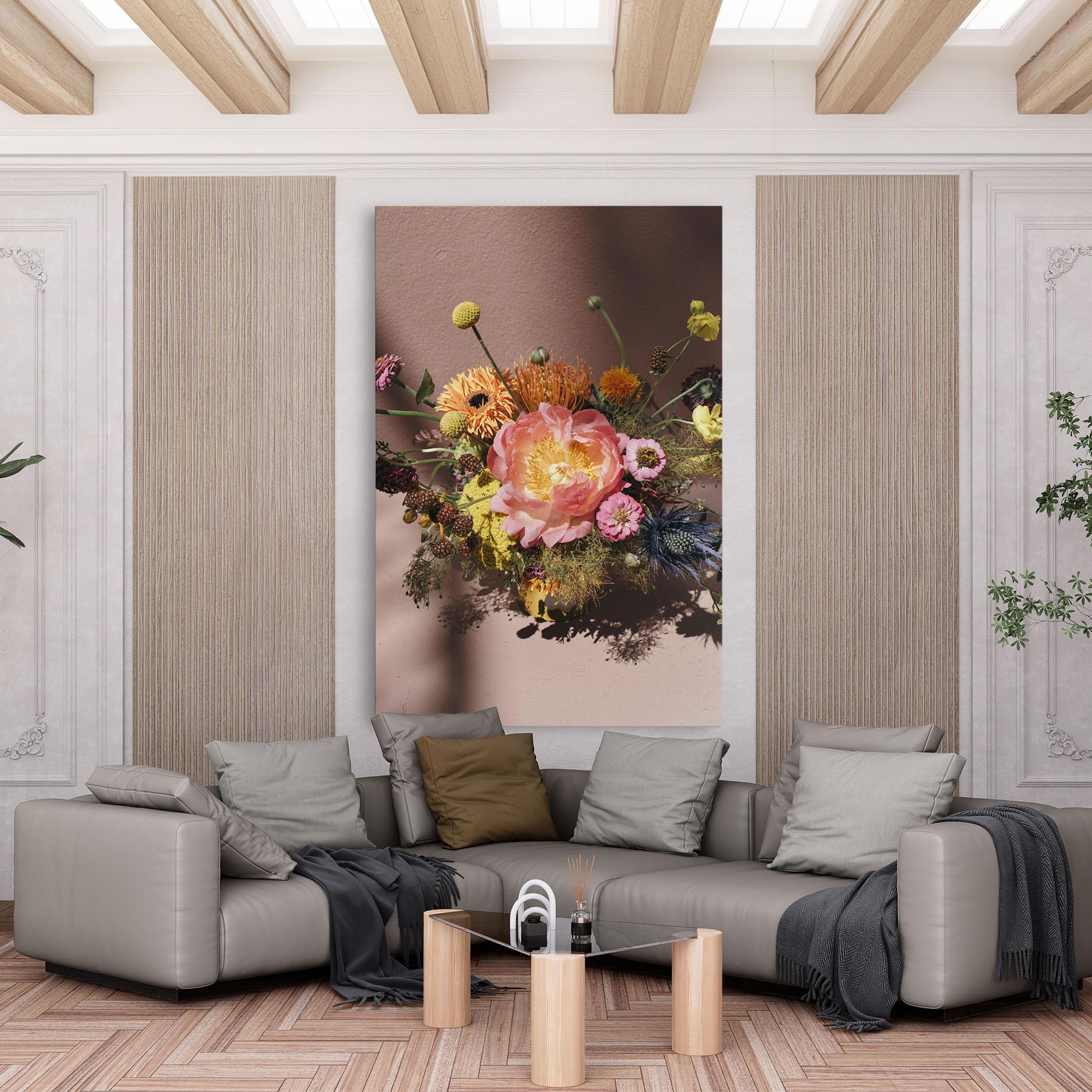 Картина на платно Pastel Orange Bouquet mockup 6