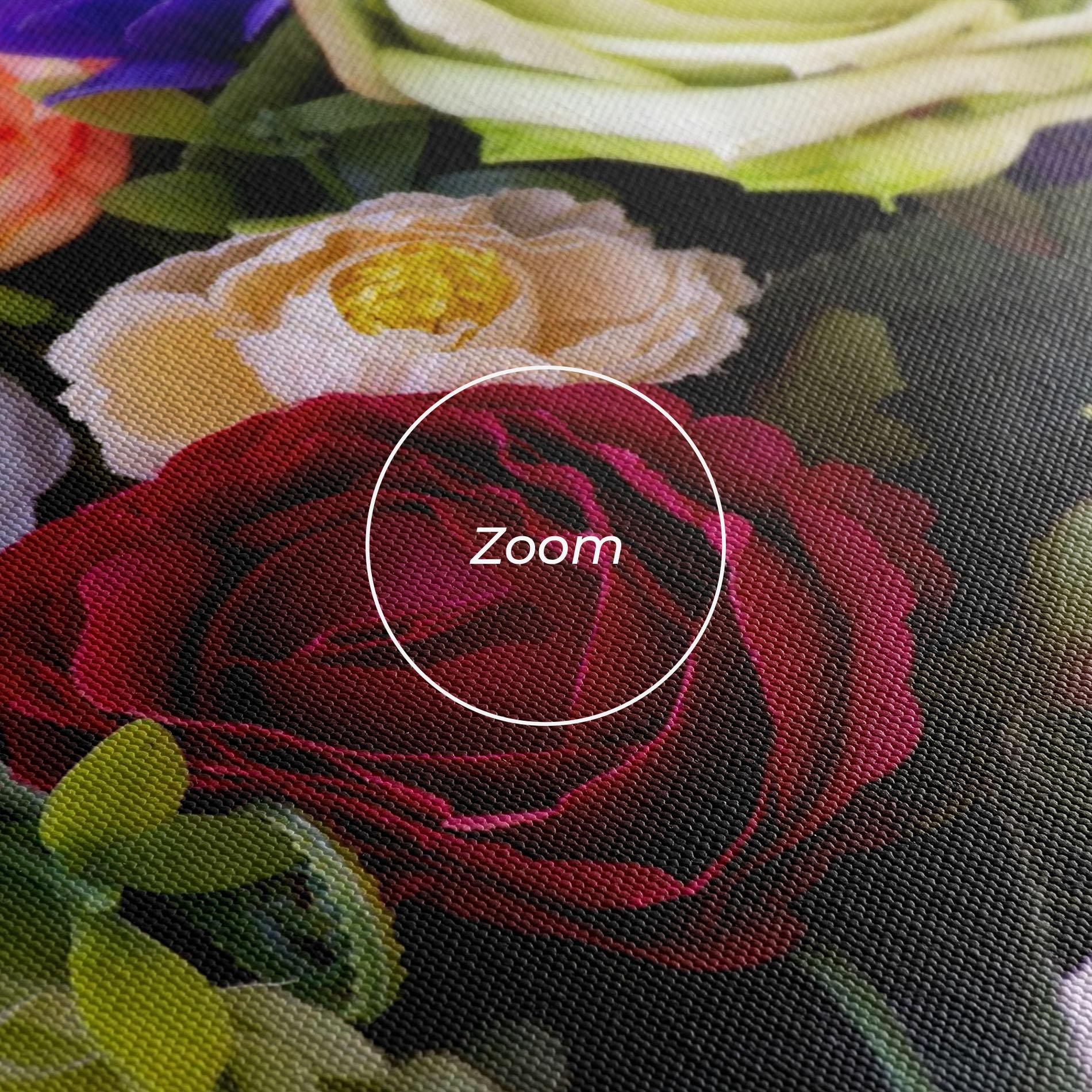 Картина на платно Mixed Roses Bouquet mockup 3