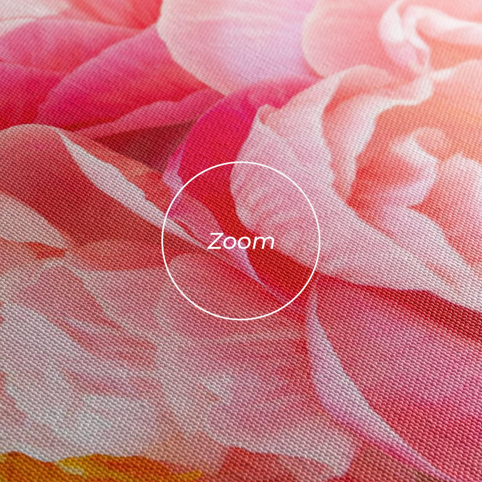 Картина на платно Opened Peonies Bouquet mockup 3