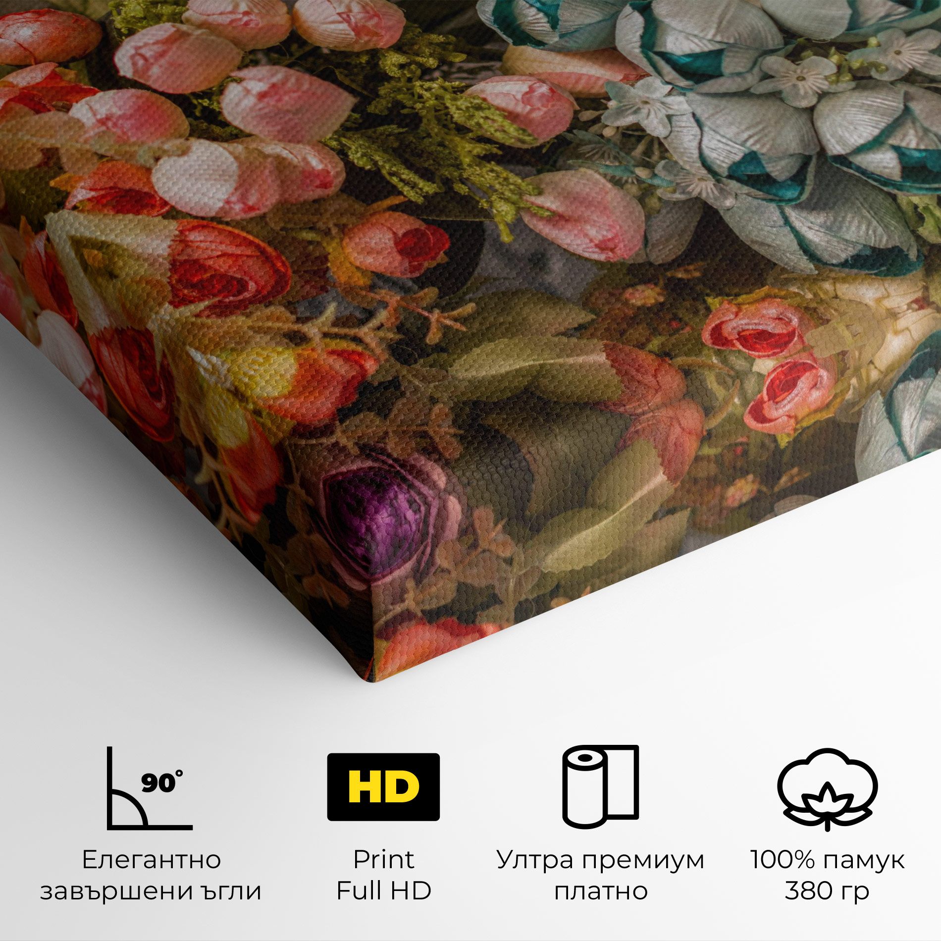 Fake Flowers Wall mockup 4